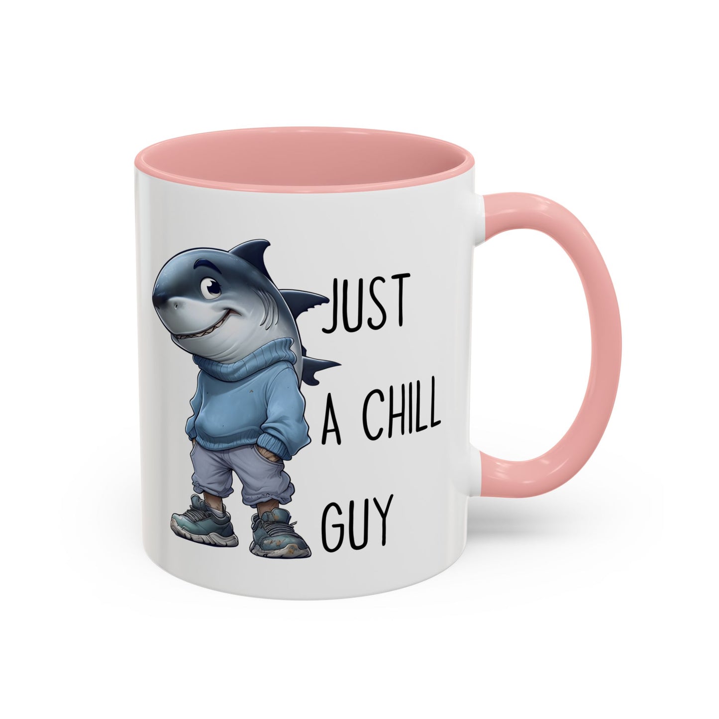 Just a Chill Guy Shark Mug | Funny Ocean Coffee Cup | Custom Made Gift for Shark Lovers