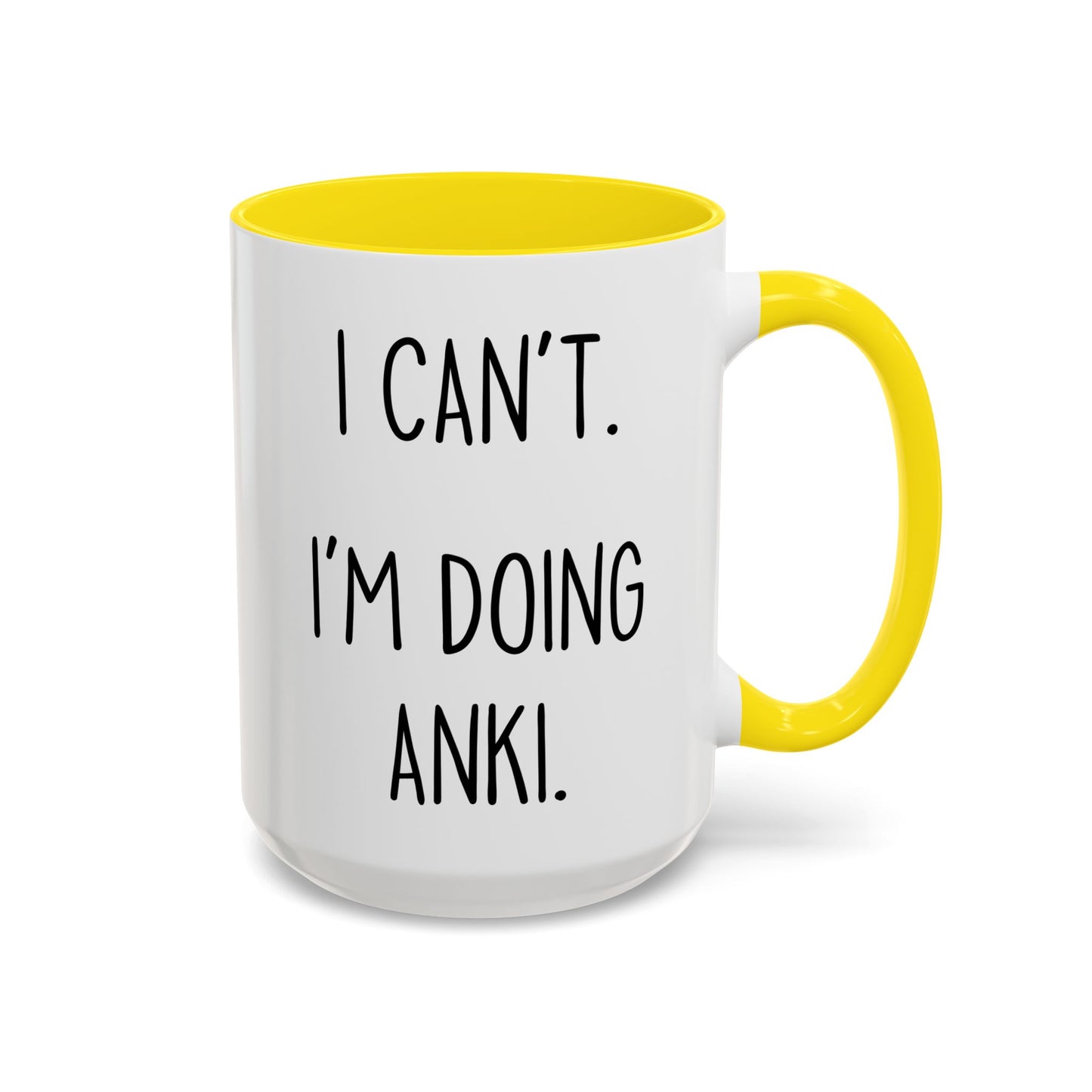 I Can’t I’m Doing Anki Mug | Funny Med Student Gift | Custom Made Study Coffee Cup
