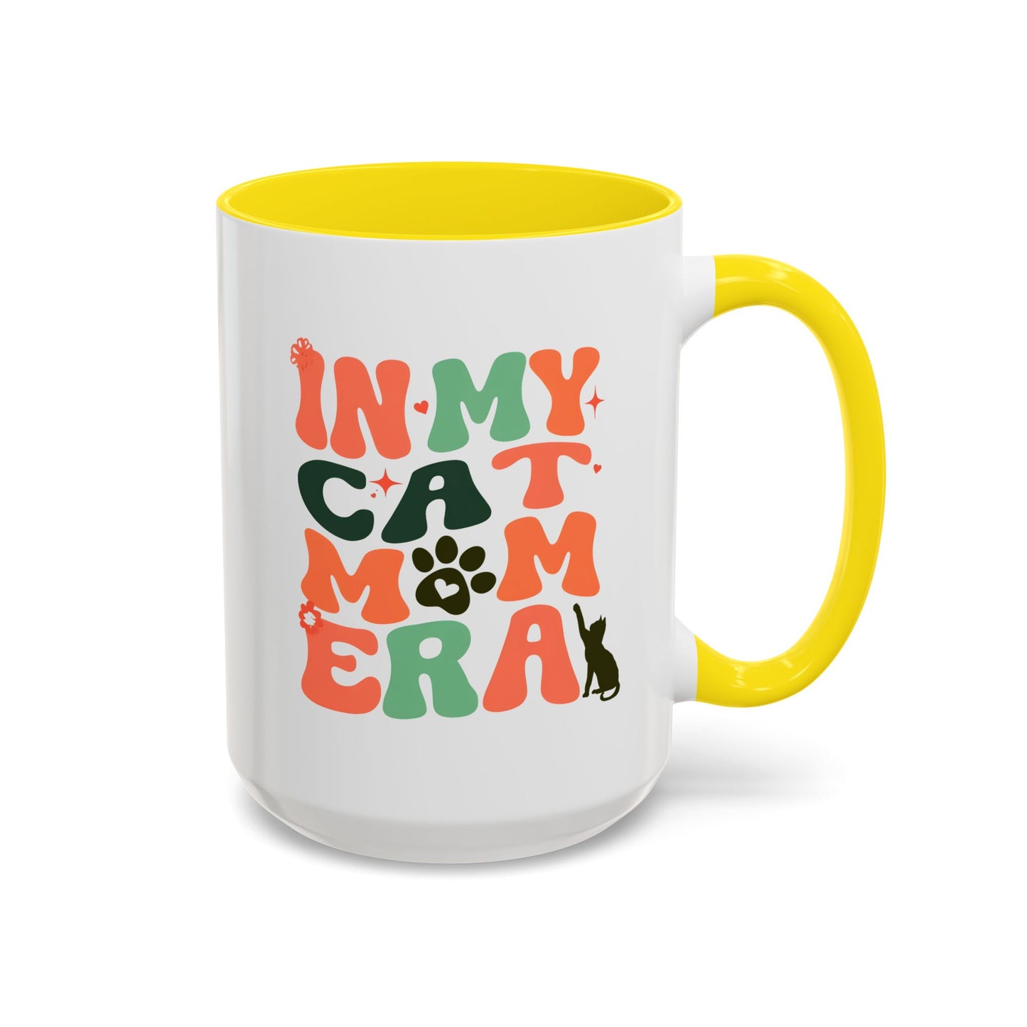 In My Cat Mom Era Mug | Retro Cat Lover Gift | Custom Made Coffee Cup for Cat Moms