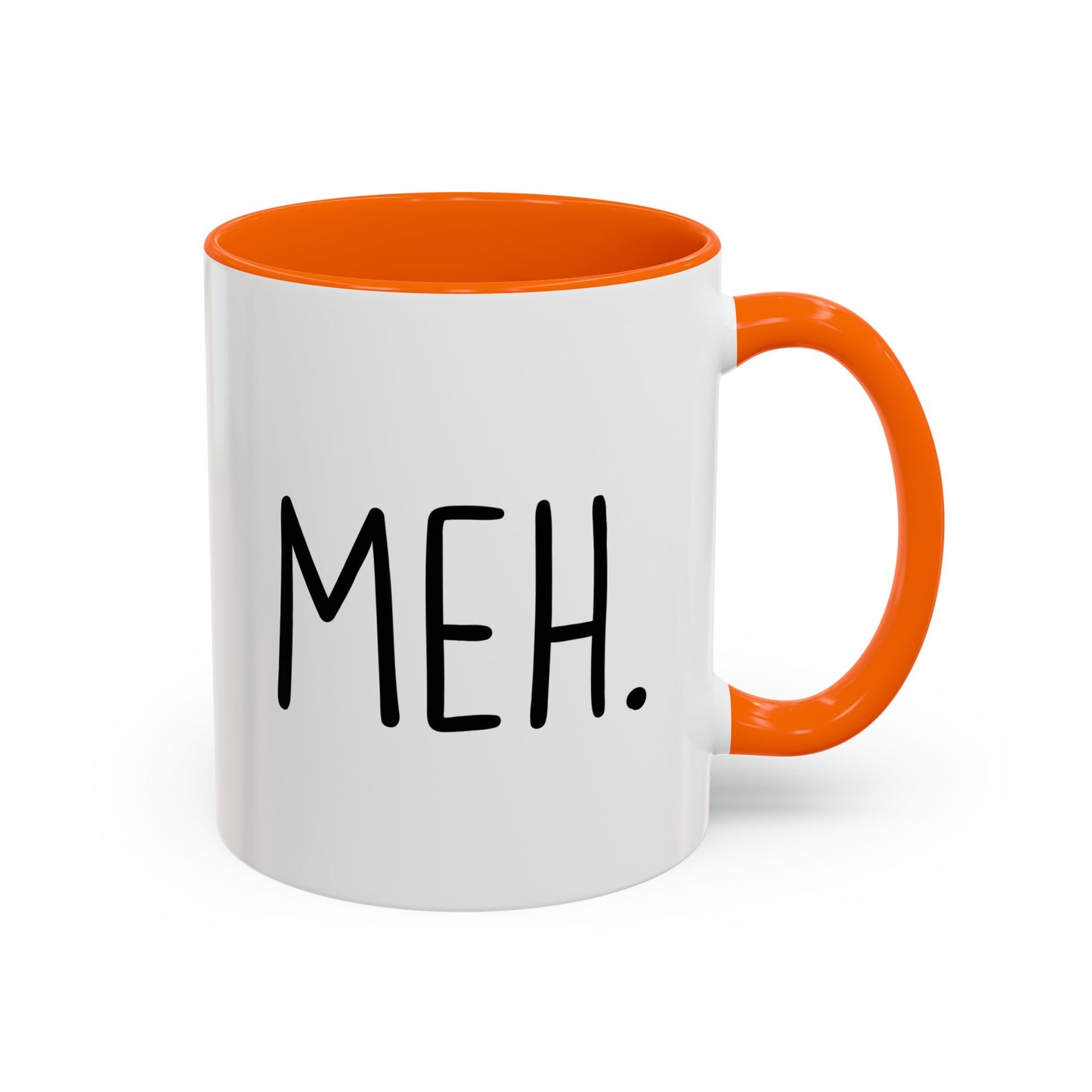 MEH. Minimalist Funny Mug | Low-Energy Mood Coffee Cup | Custom Made Gift for Her or Him