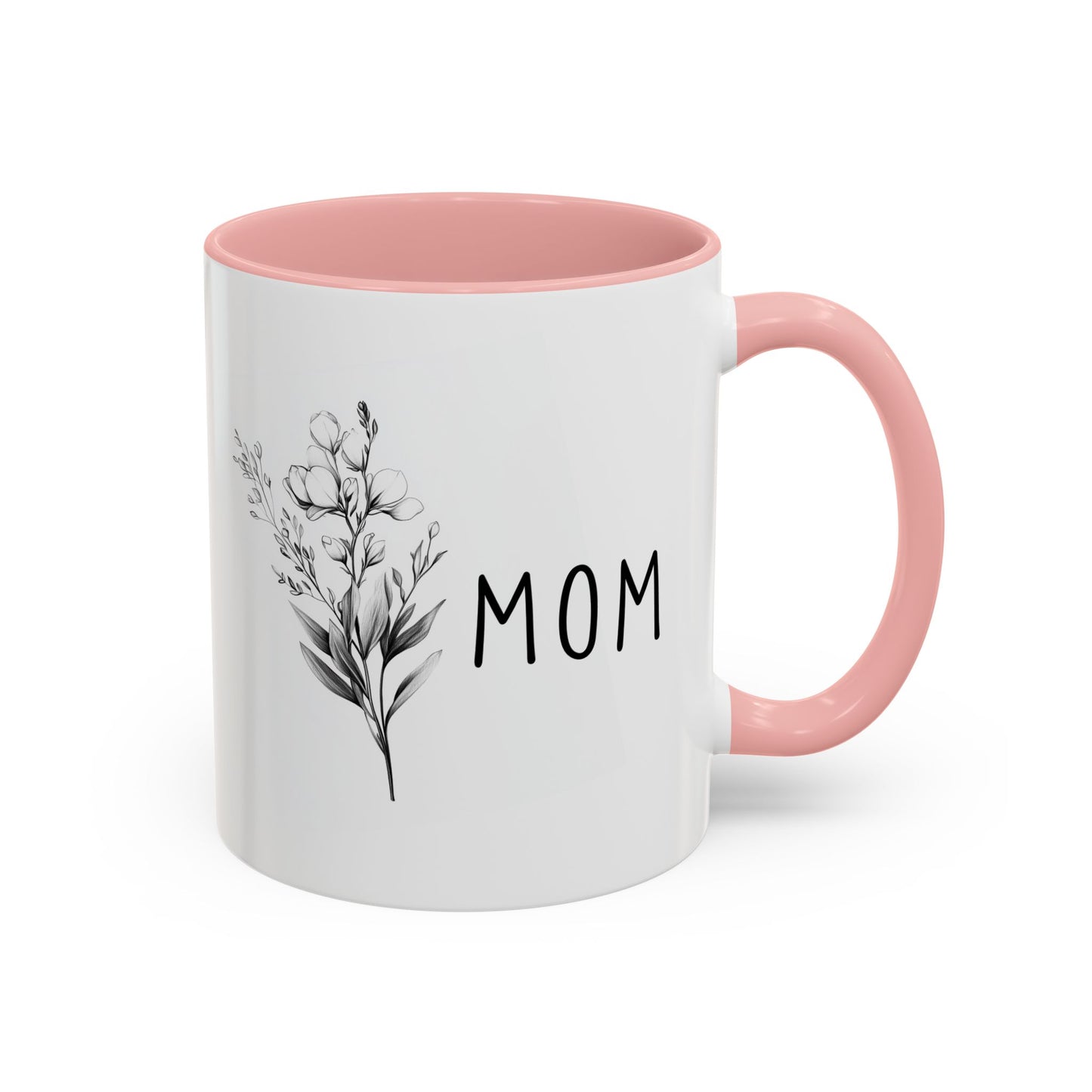Minimalist Mom Mug | Custom Made Floral Coffee Cup | Mother’s Day Gift for Mom