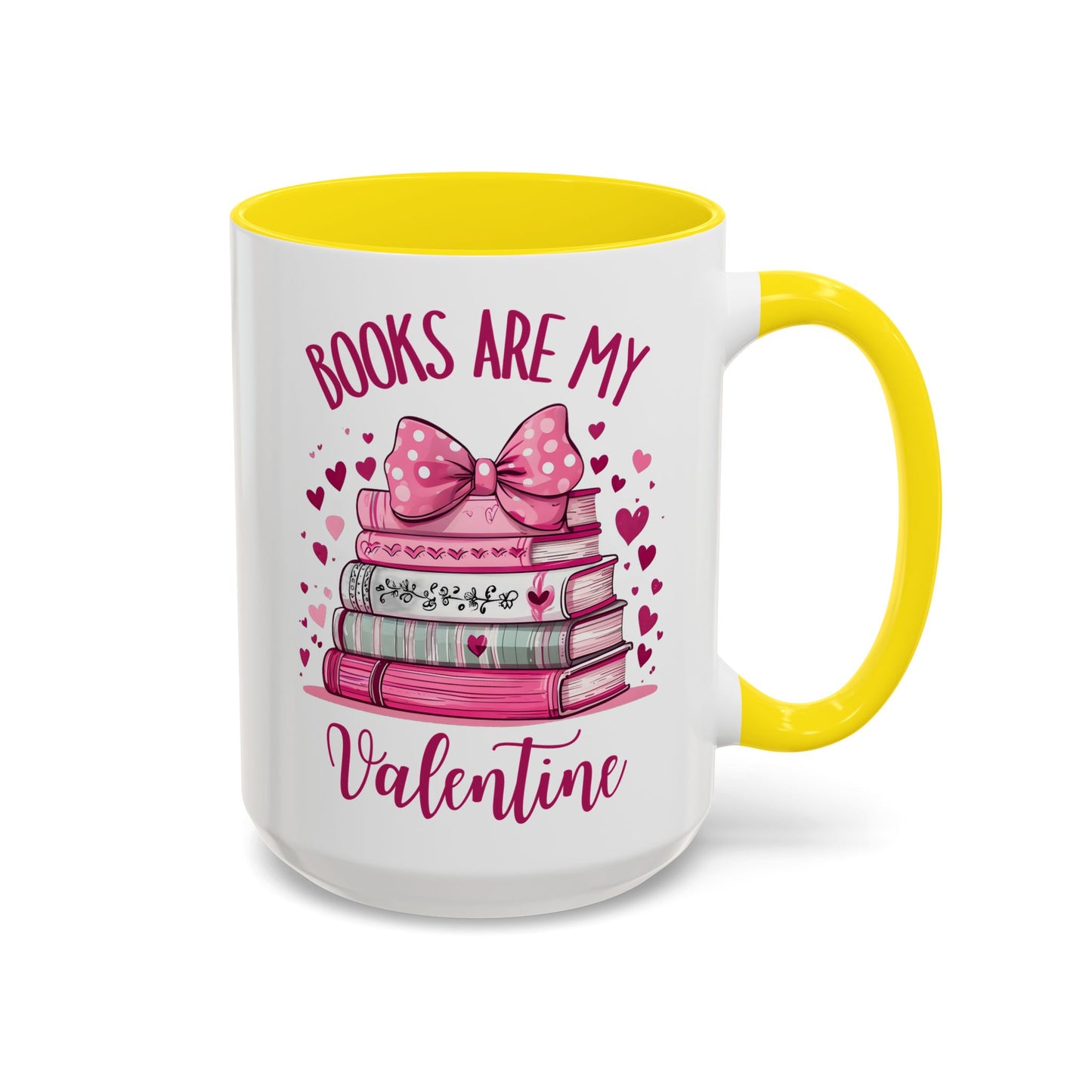Books Are My Valentine Mug – Cute Book Lover Coffee Cup | Valentine’s Day Gift for Readers, Writers & Bibliophiles