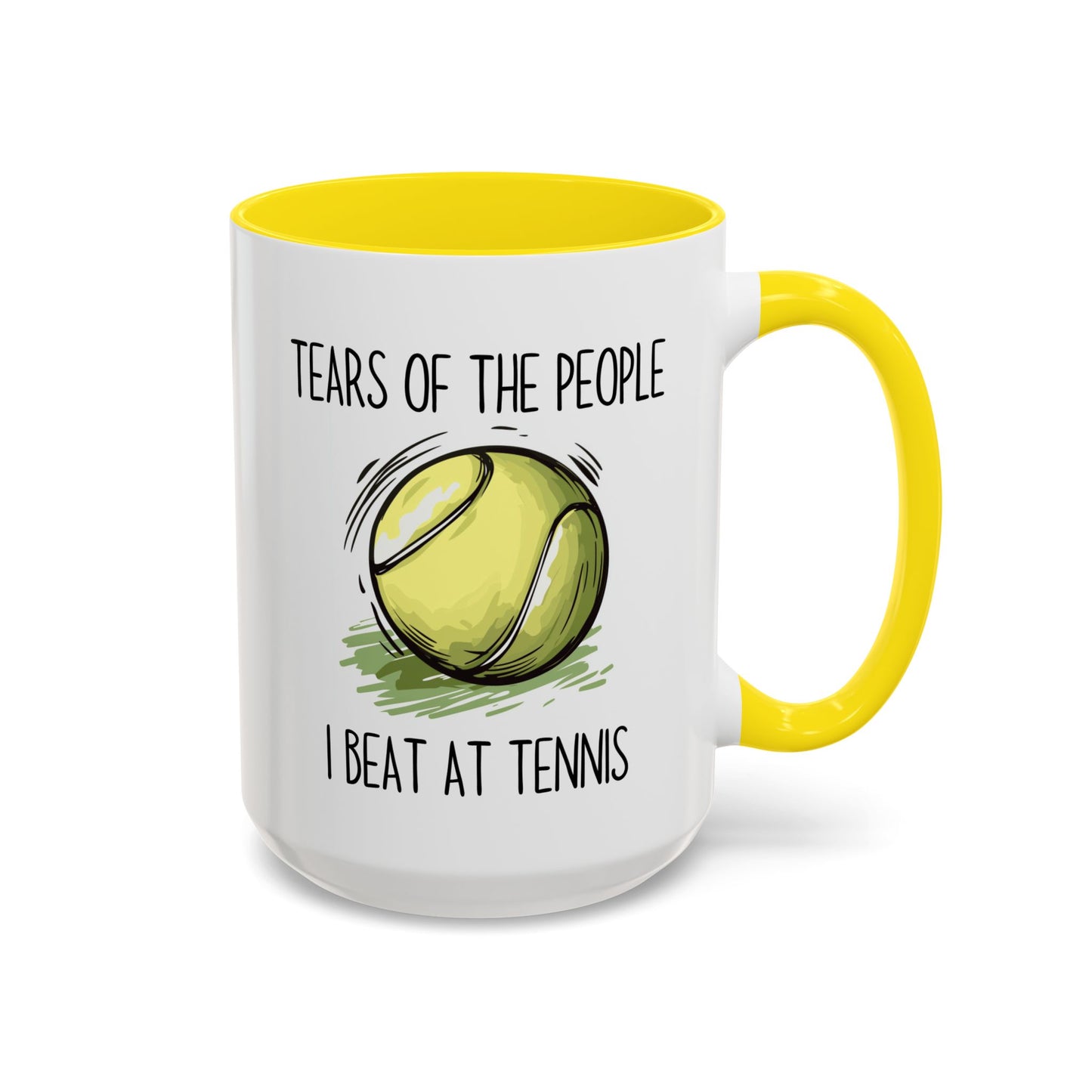 Funny Tennis Mug – “Tears of the People I Beat at Tennis” – Custom Made Tennis Player Gift – Sarcastic Sports Mug