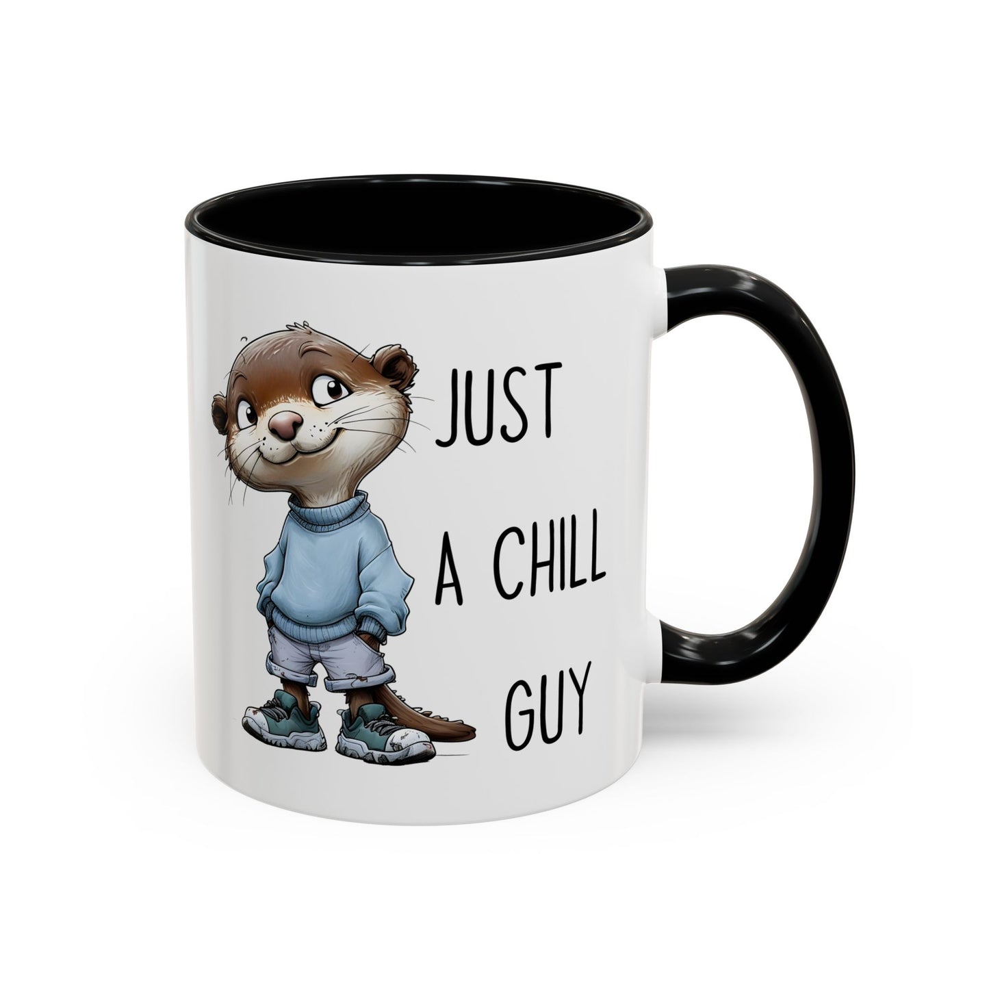 Just a Chill Guy Otter Mug | Funny Animal Coffee Cup | Custom Made Gift for Otter Lovers