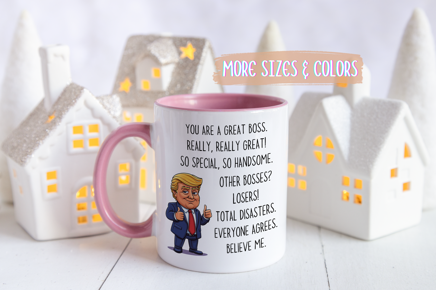 Funny Boss Mug – “You Are a Great Boss” Custom Made Coffee Cup | Boss’s Day or Office Gift