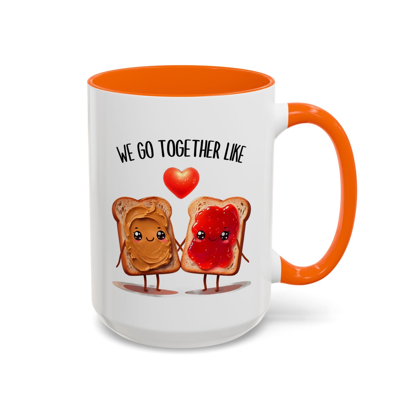 We Go Together Like Peanut Butter & Jelly Mug – Cute Couple Coffee Cup | Funny Valentine’s Gift for Him or Her