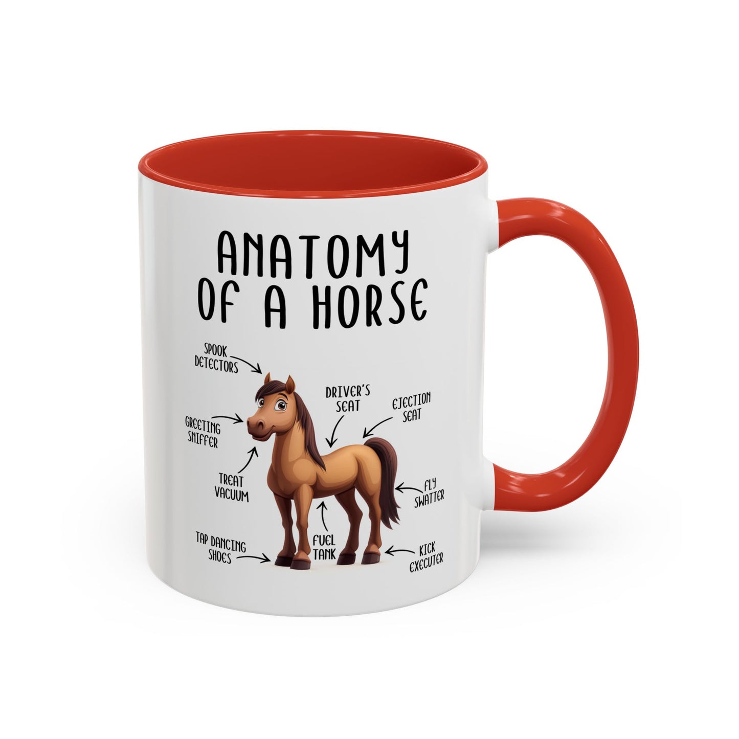 Anatomy of a Horse Mug | Funny Horse Lover Gift | Custom Made Equestrian Coffee Cup