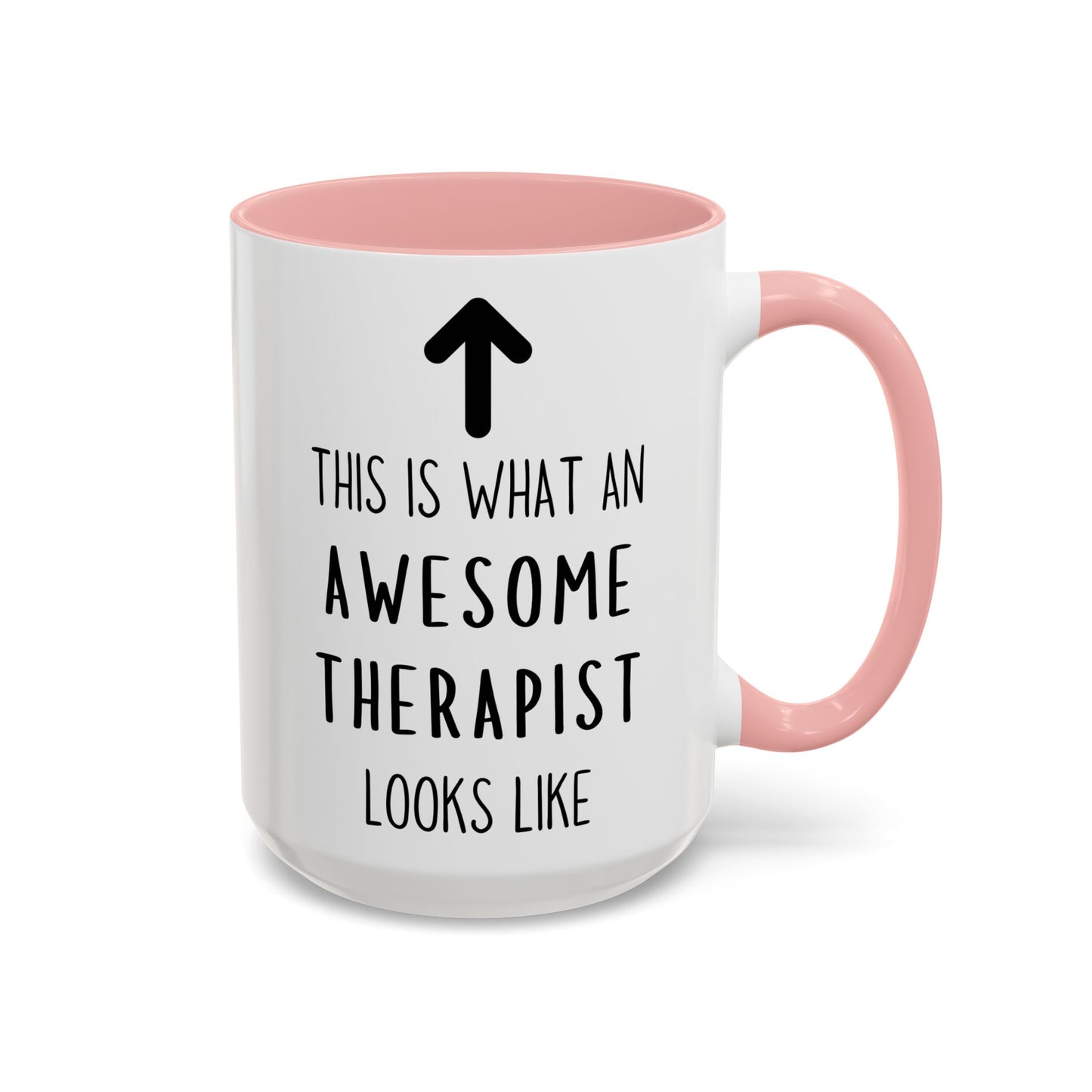 Awesome Therapist Mug – “This Is What an Awesome Therapist Looks Like” Custom Made Coffee Cup | Gift for Therapists, Counselors & Psychologists