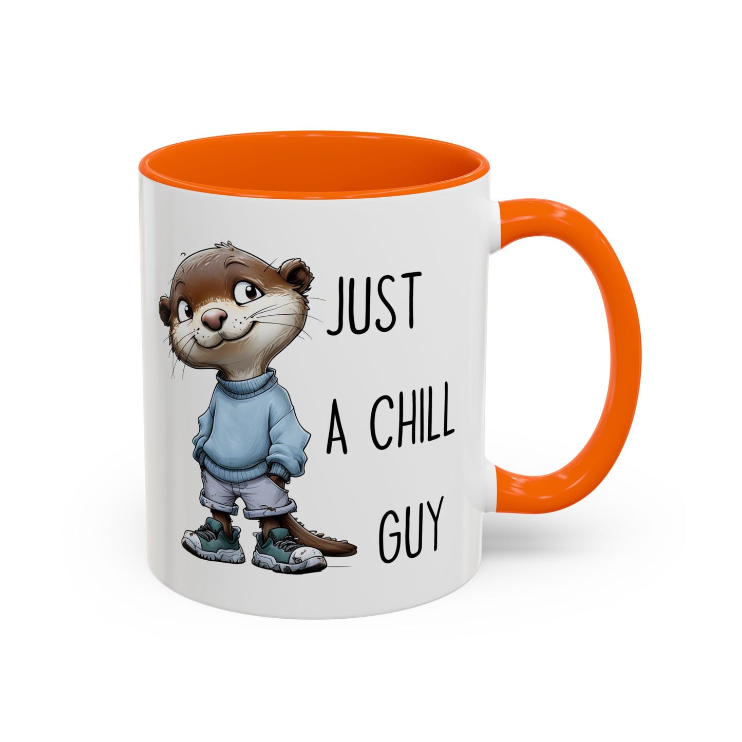 Just a Chill Guy Otter Mug | Funny Animal Coffee Cup | Custom Made Gift for Otter Lovers
