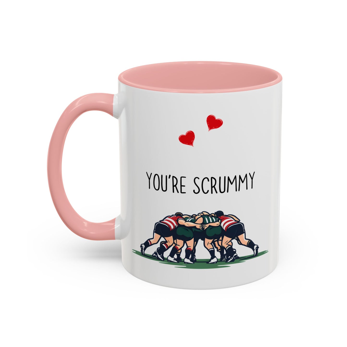 You’re Scrummy Mug | Funny Rugby Pun Mug | Cute Custom Made Gift for Couples or Rugby Fans