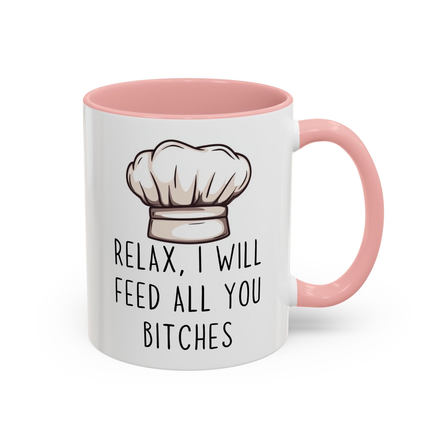 Relax, I’ll Feed All You Crazy People Mug | Funny Chef Gift | Custom Made Cooking Coffee Cup