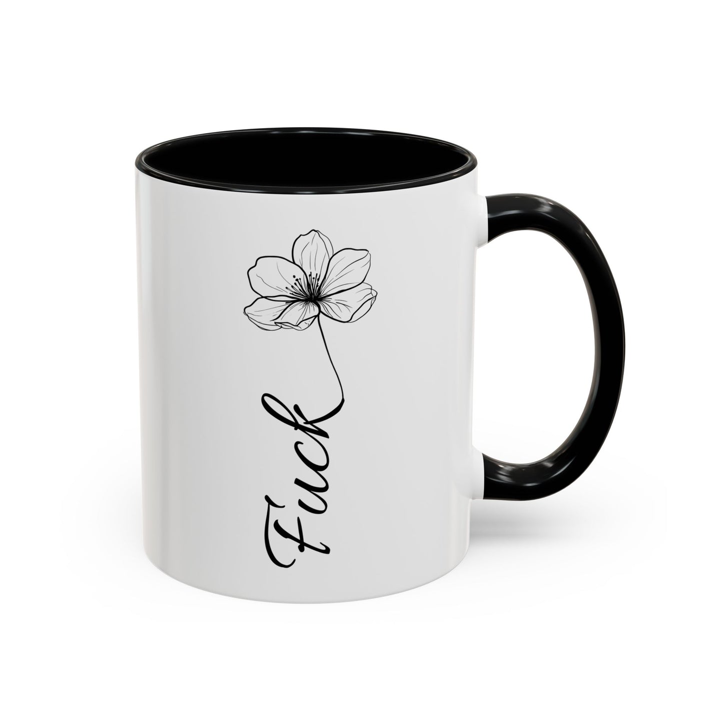 Floral Mood Mug | Elegant Minimalist Coffee Cup | Custom Made Sarcastic Gift