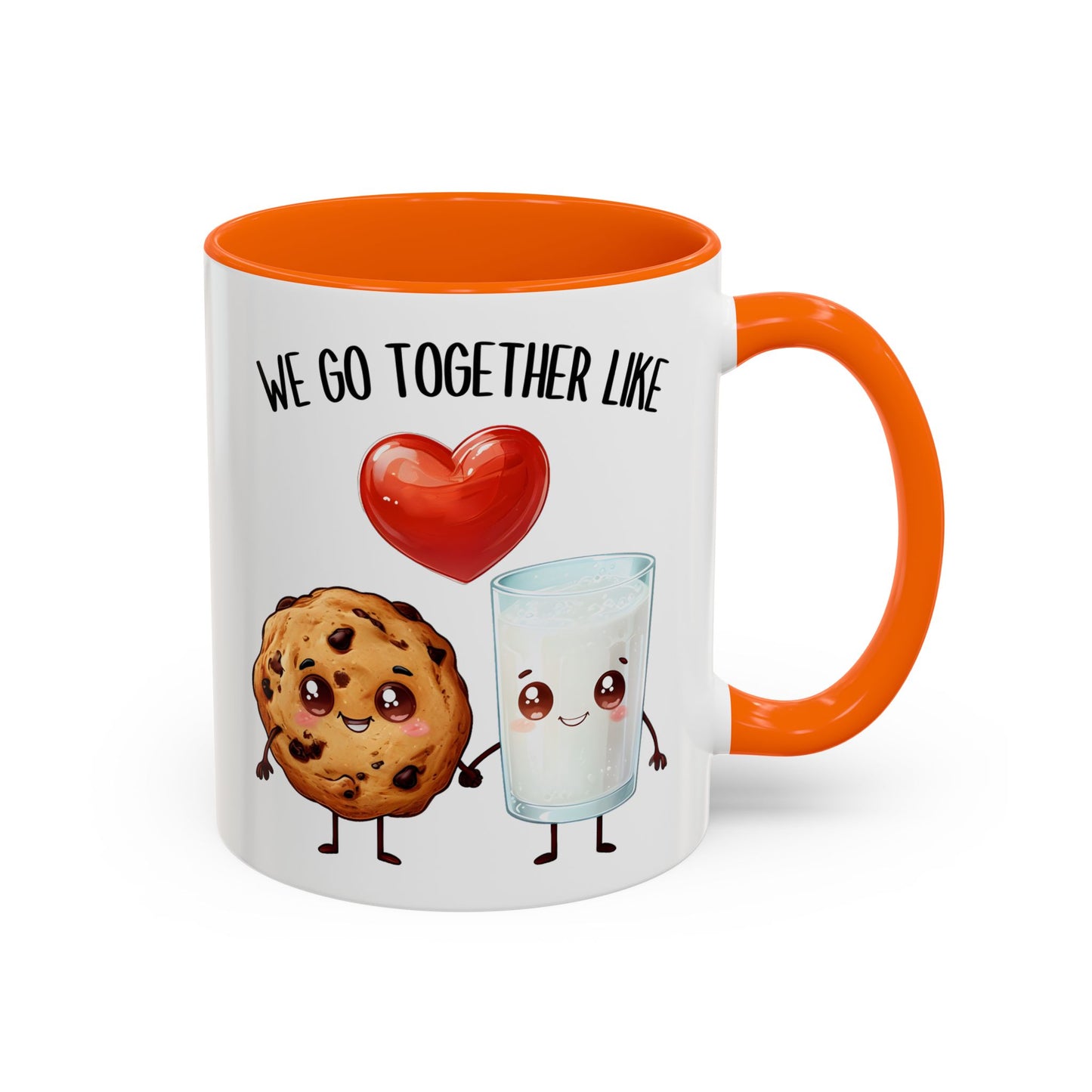 We Go Together Like Milk and Cookies Mug – Cute Couple Mug | Funny Valentine’s Gift for Him or Her