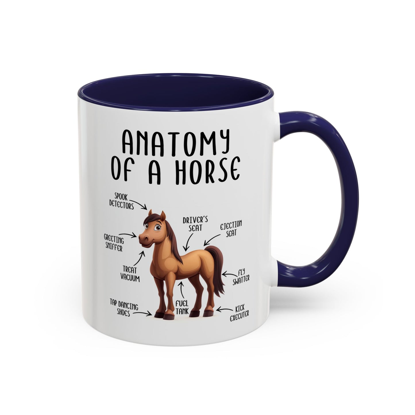 Anatomy of a Horse Mug | Funny Horse Lover Gift | Custom Made Equestrian Coffee Cup