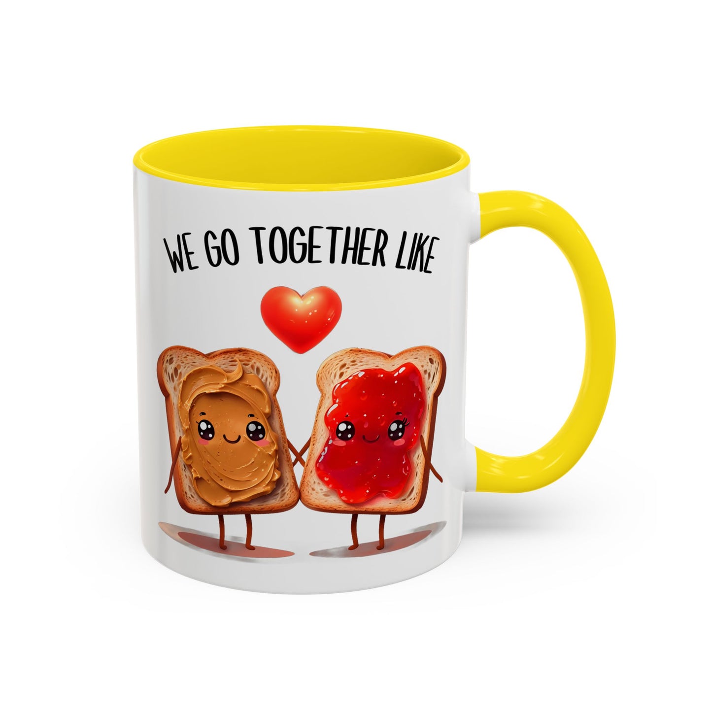 We Go Together Like Peanut Butter & Jelly Mug – Cute Couple Coffee Cup | Funny Valentine’s Gift for Him or Her