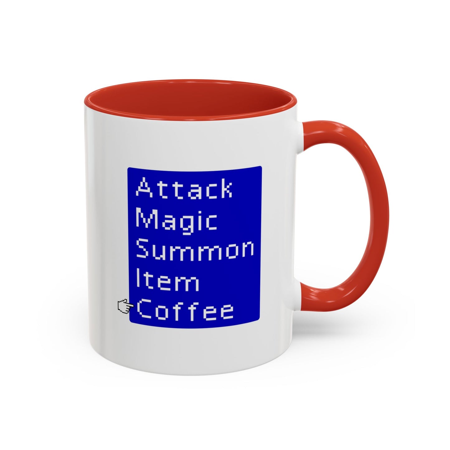 Attack Magic Summon Coffee Mug | Funny Gamer Mug | Custom Made Video Game Coffee Cup for RPG Fans
