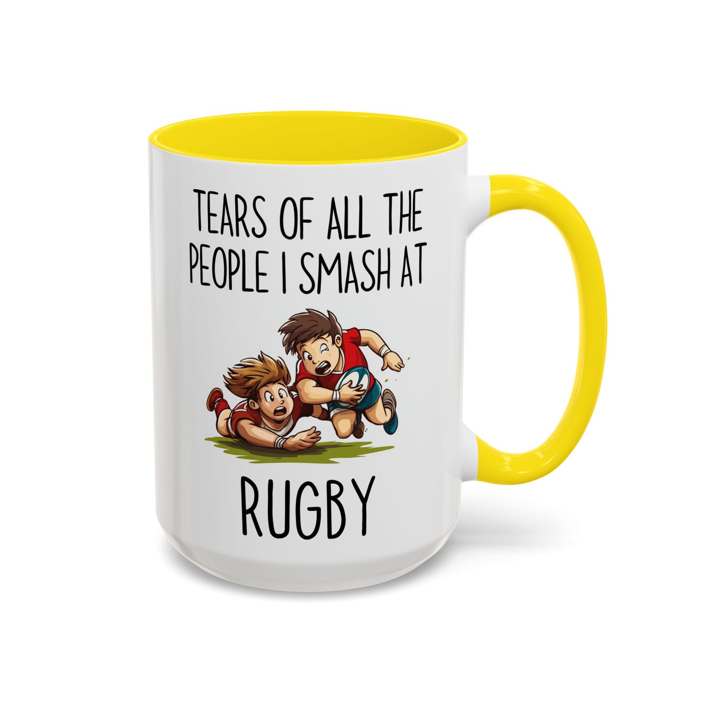 Tears of All the People I Smash at Rugby Mug | Funny Rugby Player Gift | Custom Made Sports Coffee Cup