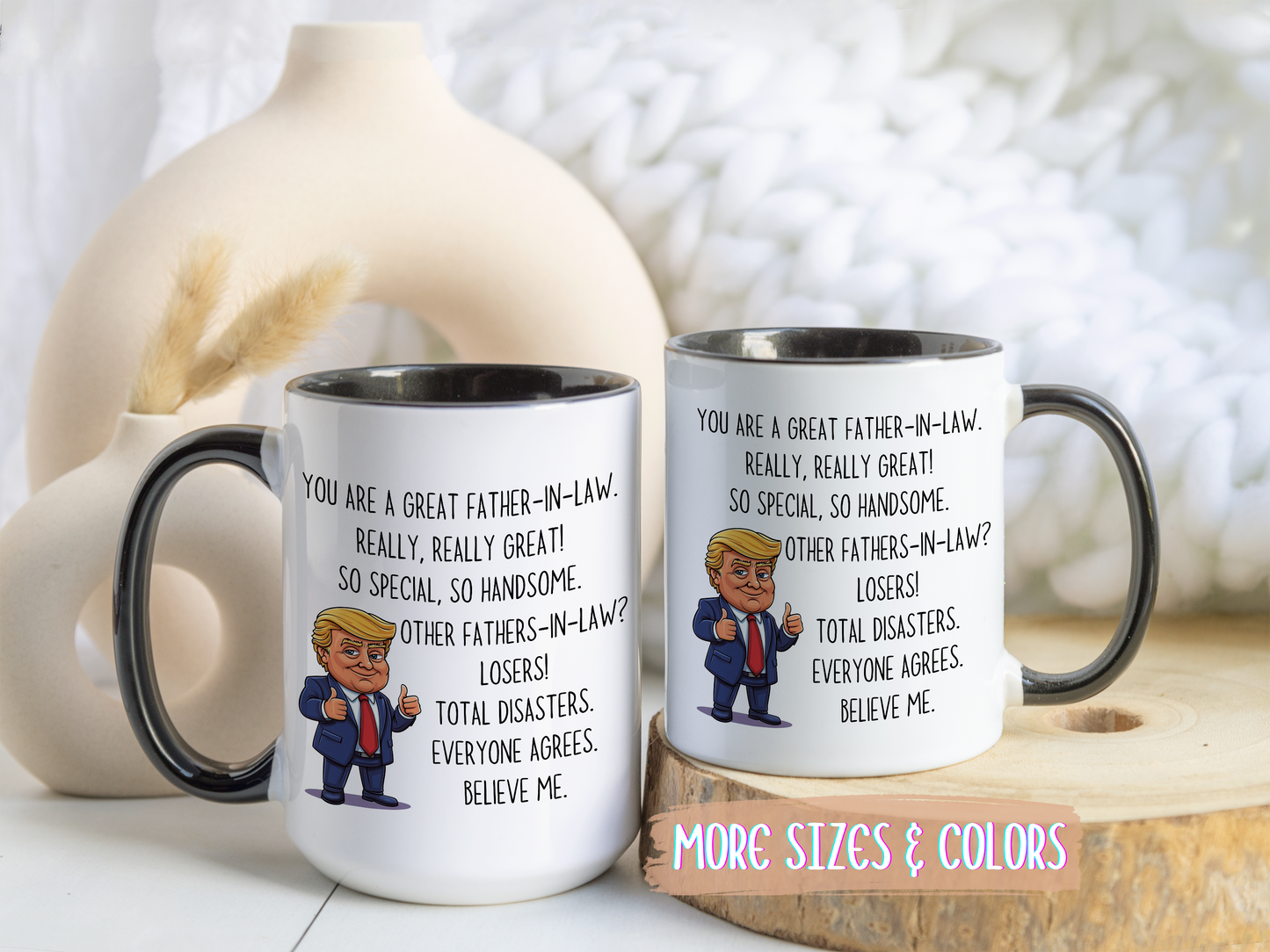 Funny Father-in-Law Mug – “You Are a Great Father-in-Law” Custom Made Coffee Cup | Gift for Father-in-Law, Funny Family Gift