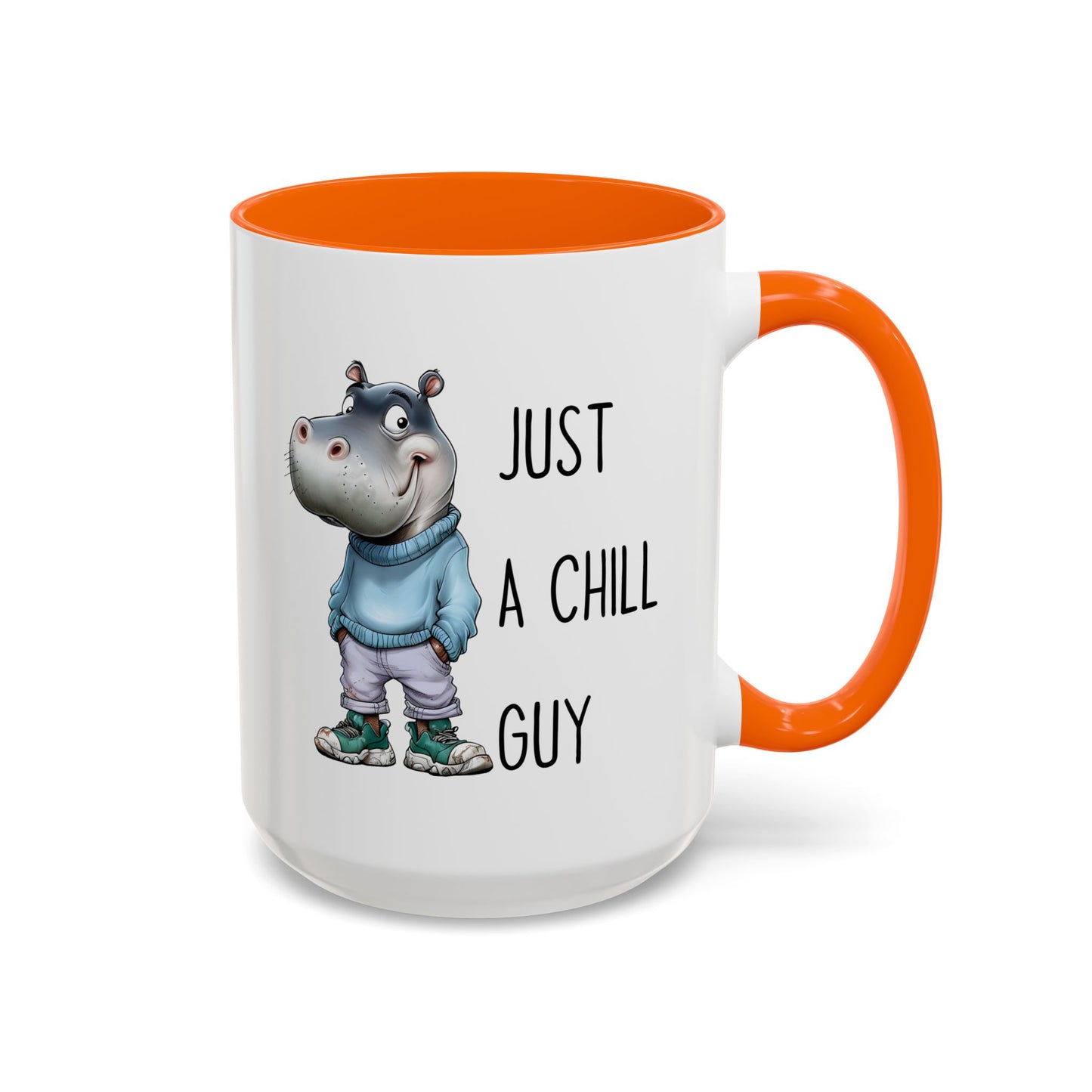Just a Chill Guy Hippo Mug | Funny Animal Coffee Cup | Custom Made Gift for Hippo Lovers