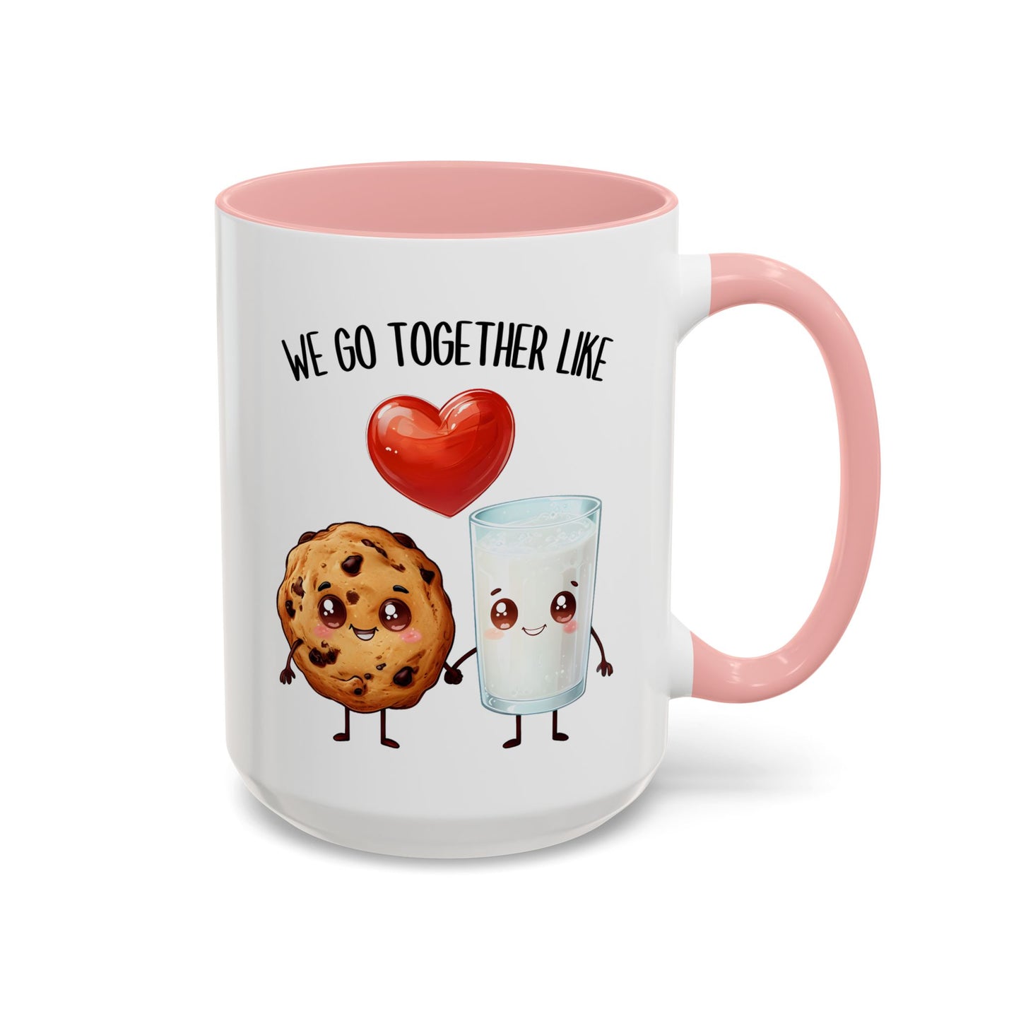 We Go Together Like Milk and Cookies Mug – Cute Couple Mug | Funny Valentine’s Gift for Him or Her