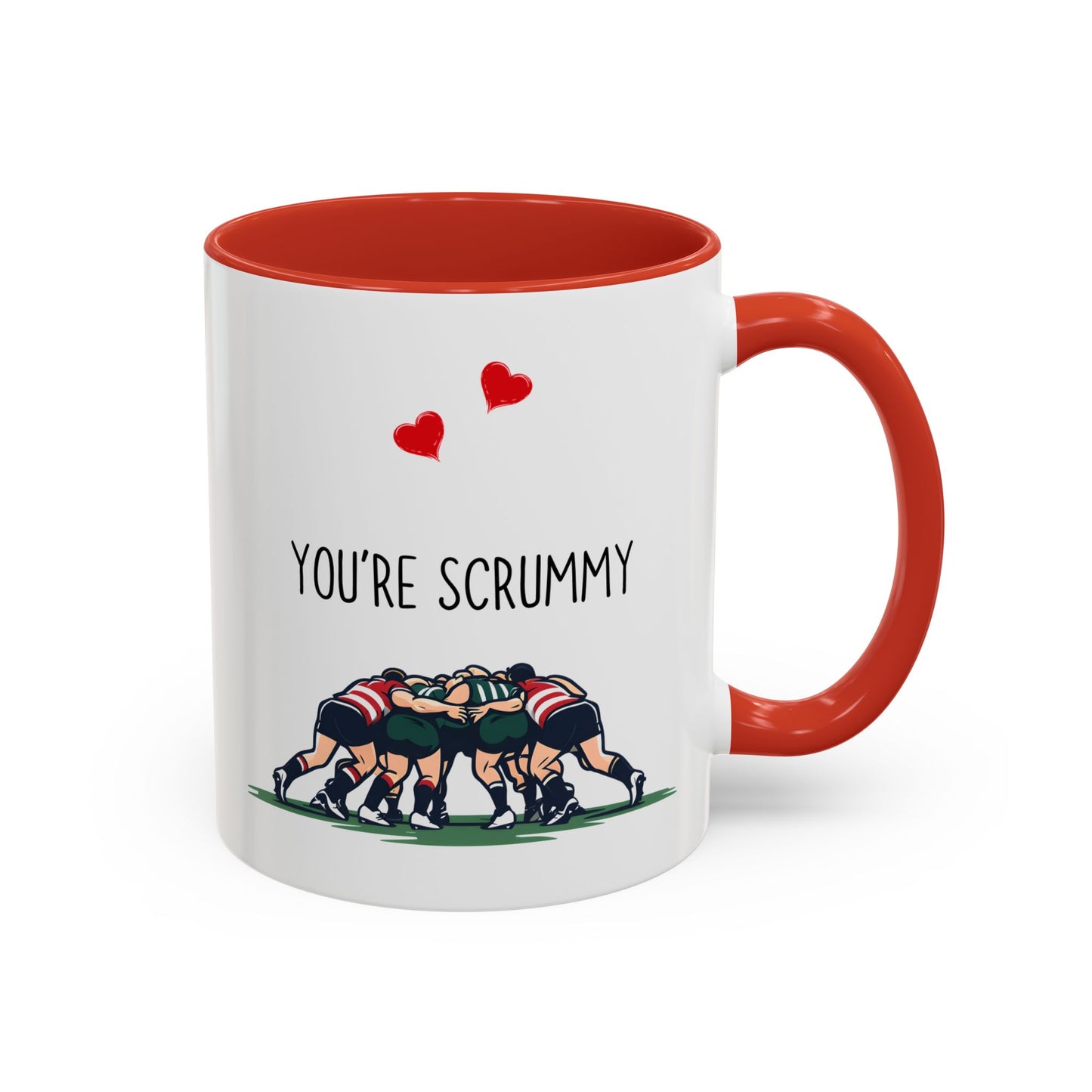 You’re Scrummy Mug | Funny Rugby Pun Mug | Cute Custom Made Gift for Couples or Rugby Fans
