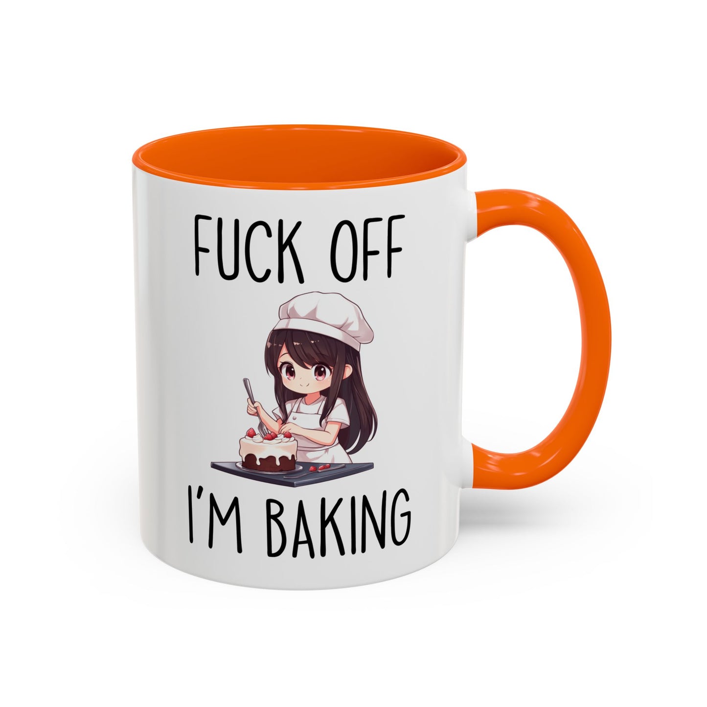 Funny Baking Mug – “F*ck Off I’m Baking” | Sarcastic Baker Gift, Cute Anime Chef Coffee Cup For Bakers & Pastry Lovers
