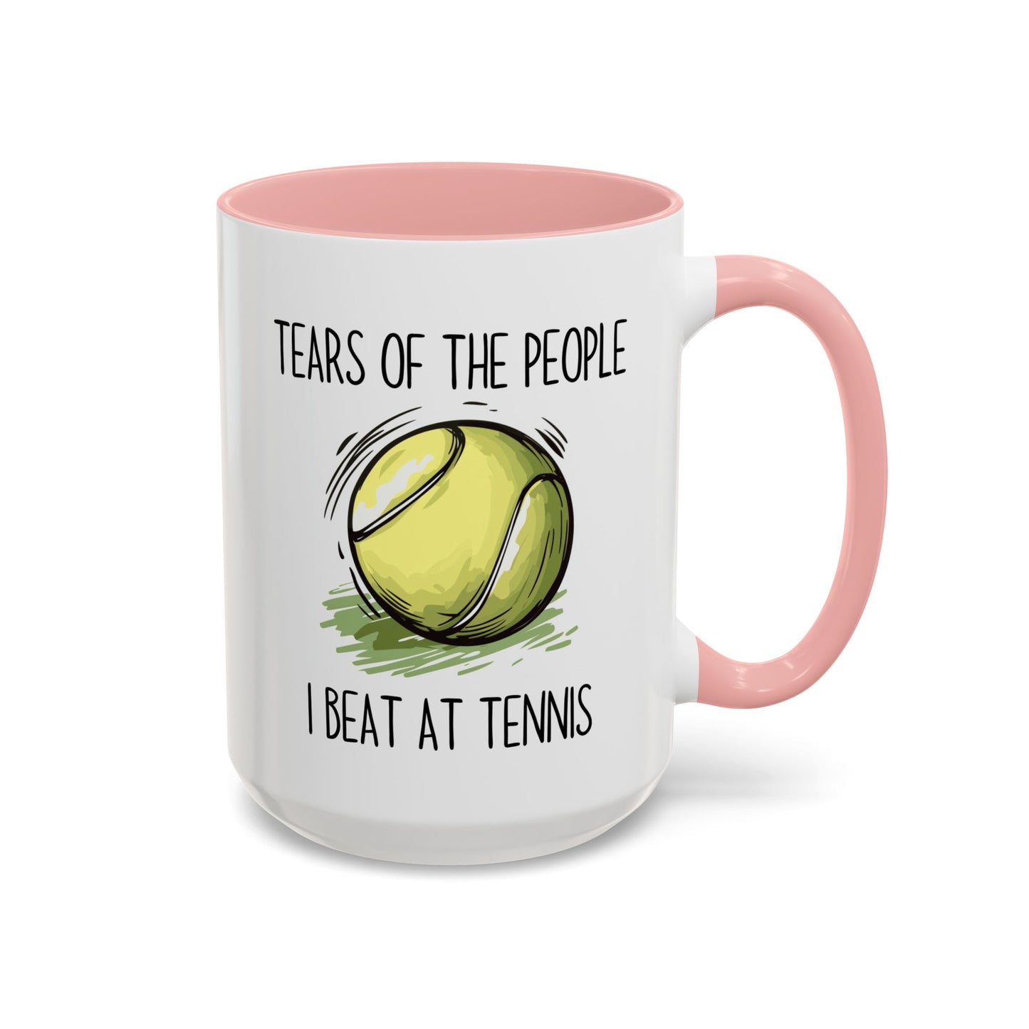 Funny Tennis Mug – “Tears of the People I Beat at Tennis” – Custom Made Tennis Player Gift – Sarcastic Sports Mug