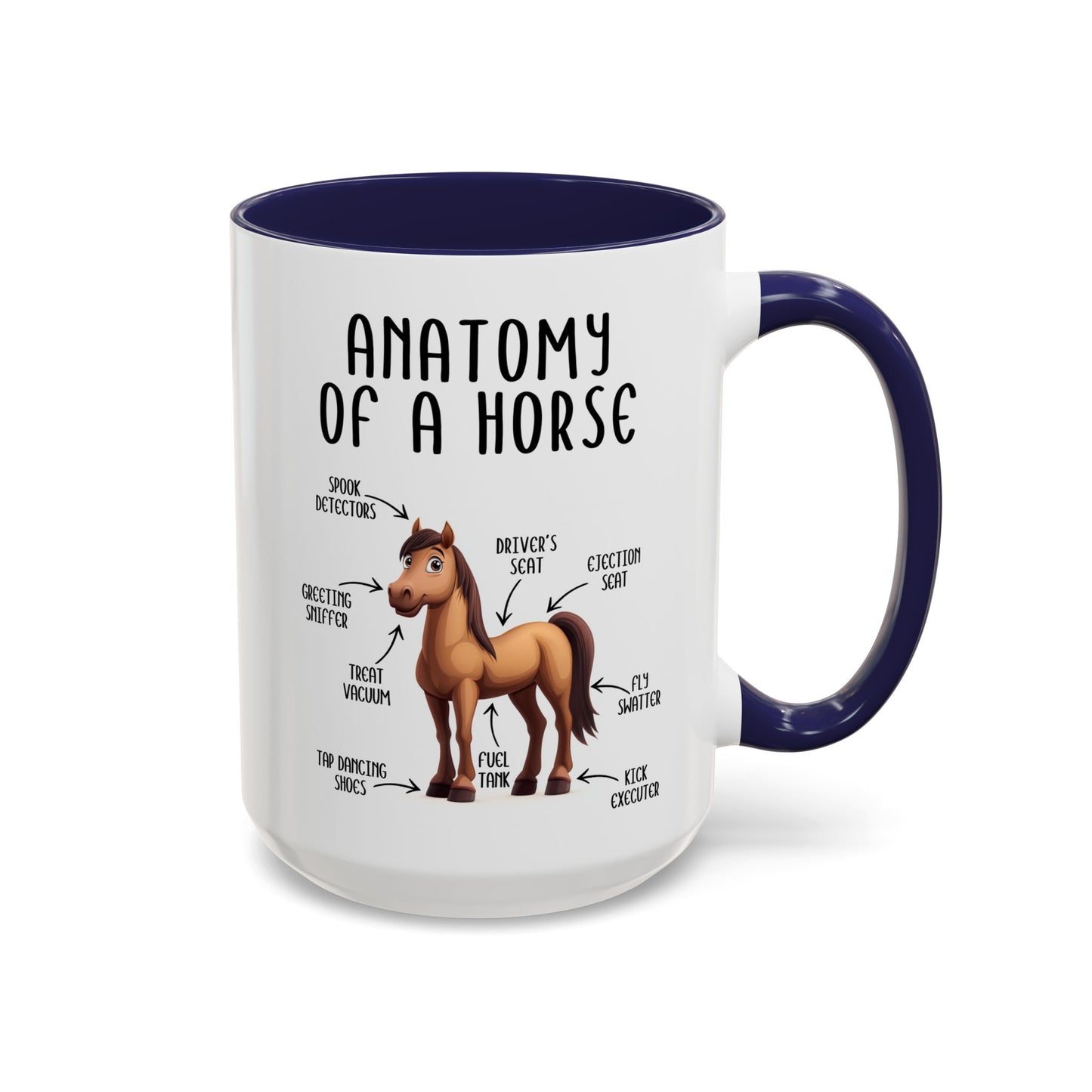 Anatomy of a Horse Mug | Funny Horse Lover Gift | Custom Made Equestrian Coffee Cup