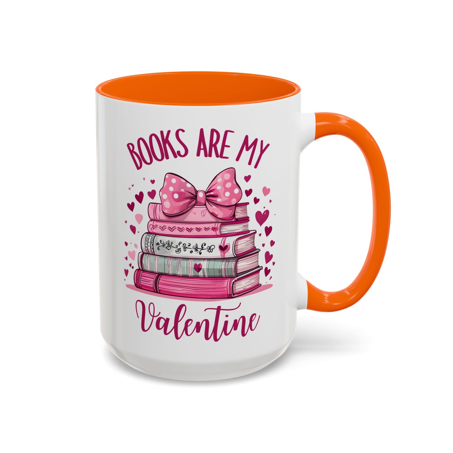 Books Are My Valentine Mug – Cute Book Lover Coffee Cup | Valentine’s Day Gift for Readers, Writers & Bibliophiles