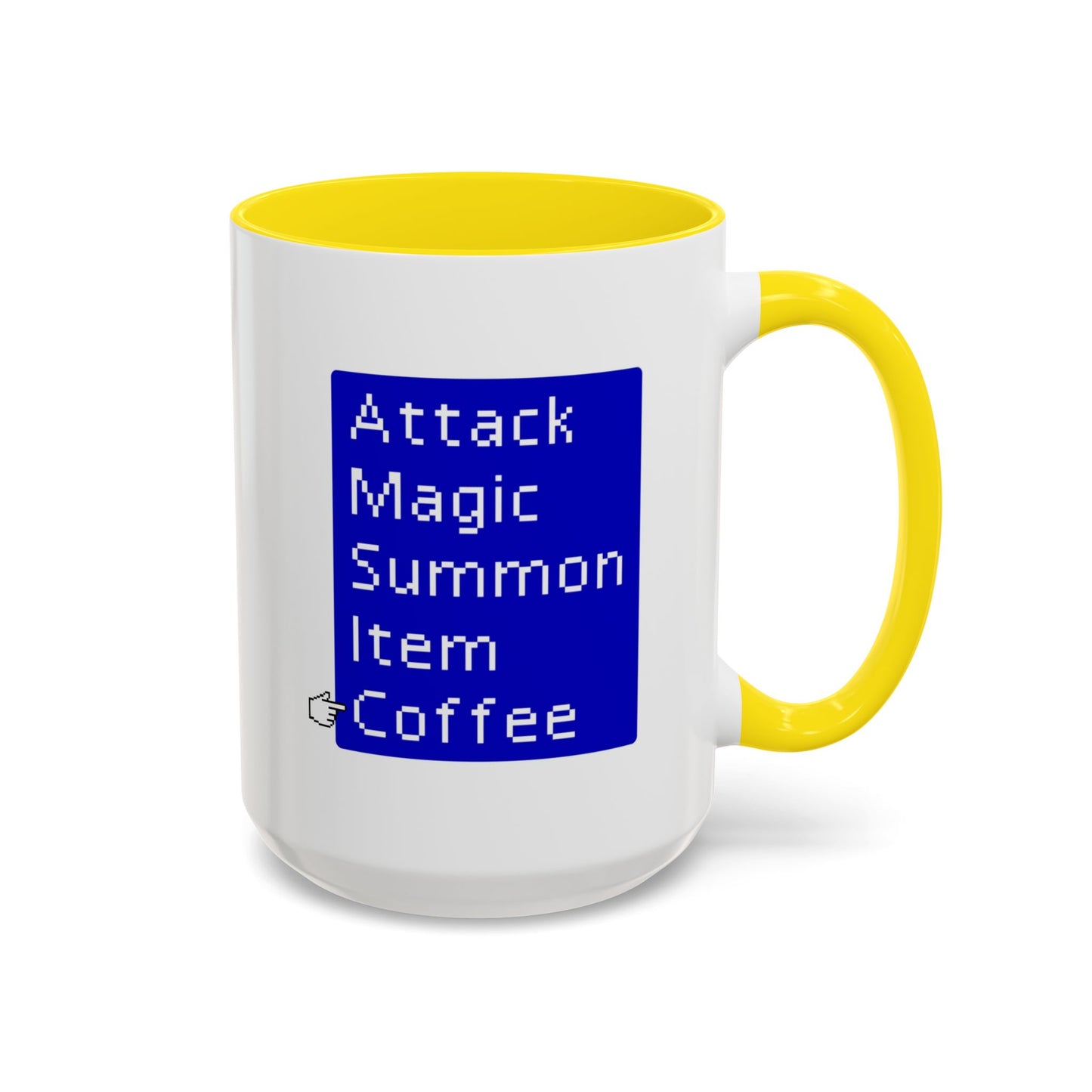 Attack Magic Summon Coffee Mug | Funny Gamer Mug | Custom Made Video Game Coffee Cup for RPG Fans