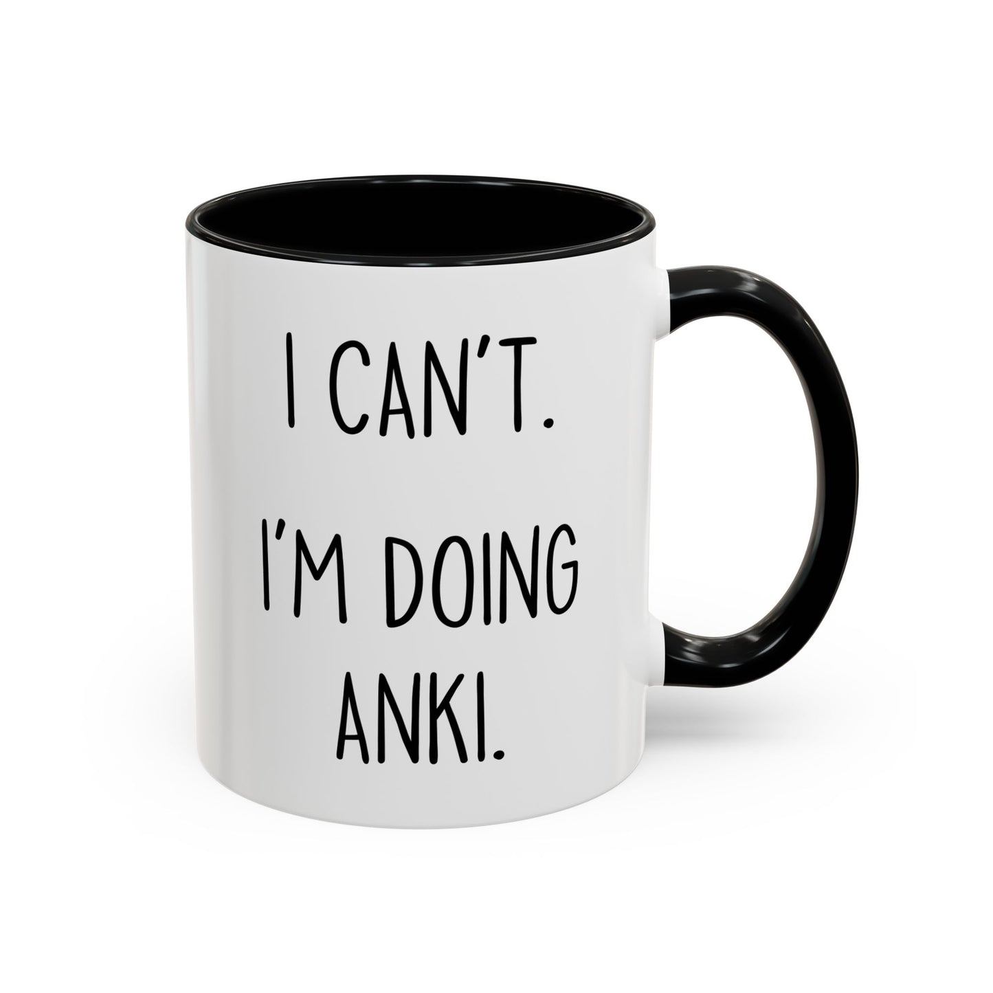 I Can’t I’m Doing Anki Mug | Funny Med Student Gift | Custom Made Study Coffee Cup
