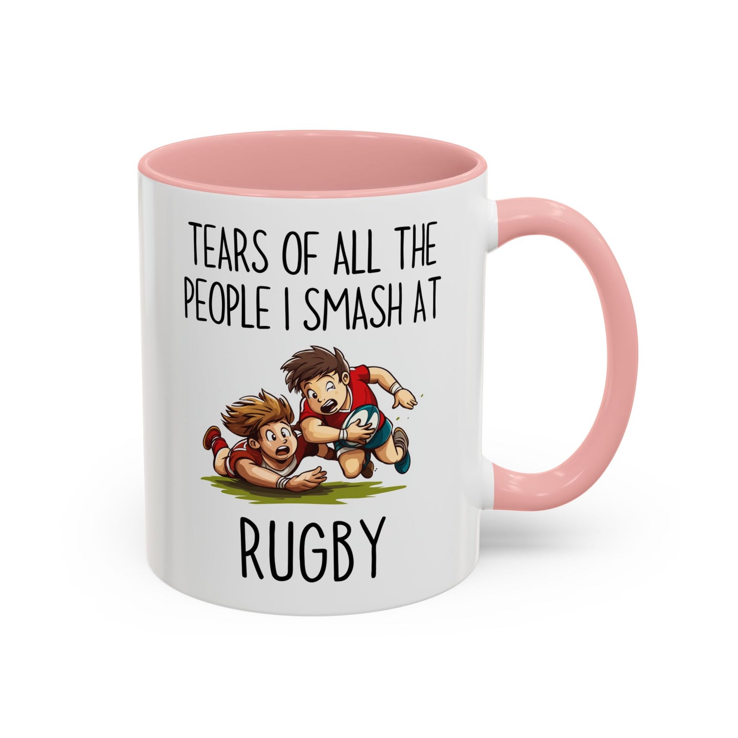 Tears of All the People I Smash at Rugby Mug | Funny Rugby Player Gift | Custom Made Sports Coffee Cup