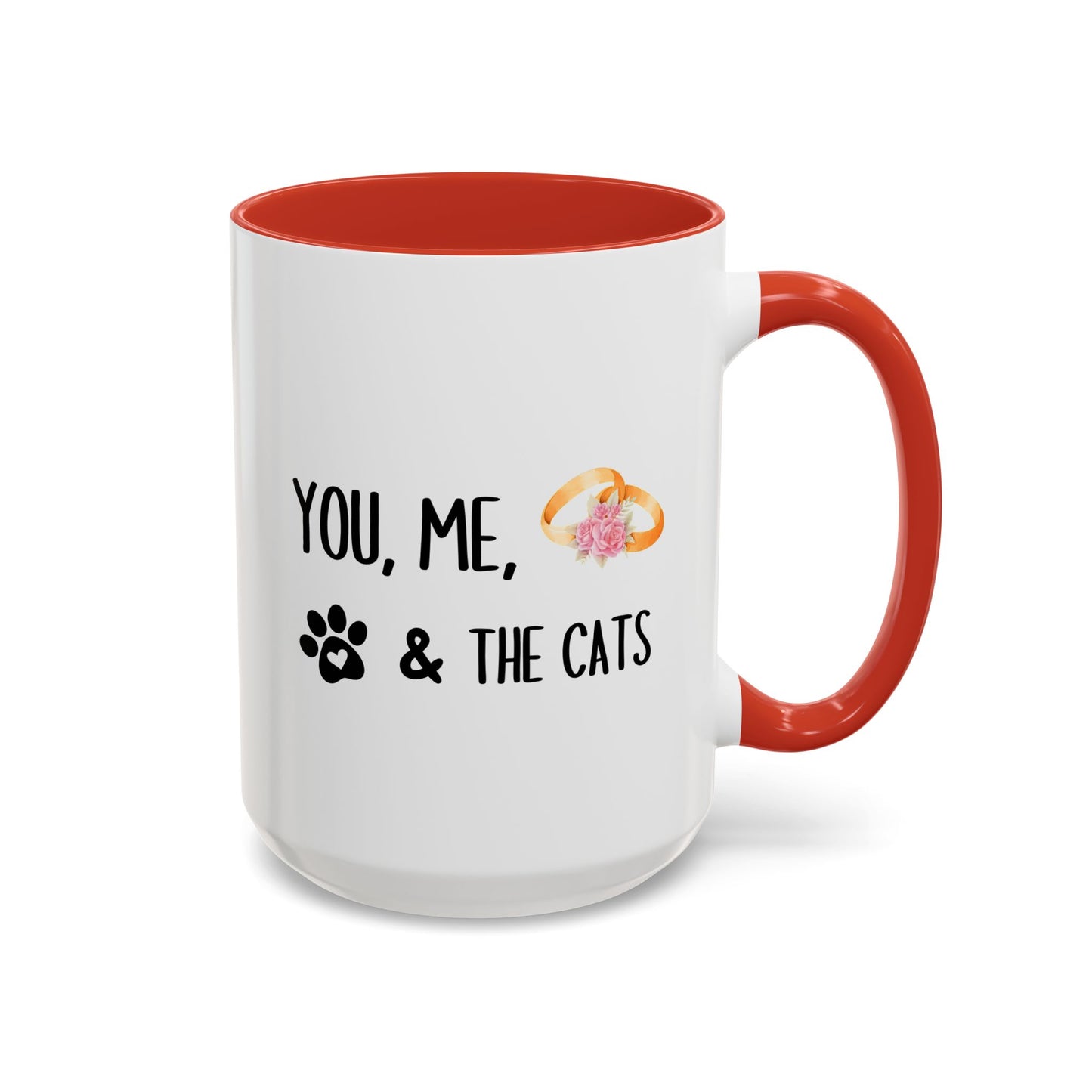You, Me, & The Cats Mug | Cute Cat Lover Couple Gift | Custom Made Coffee Cup