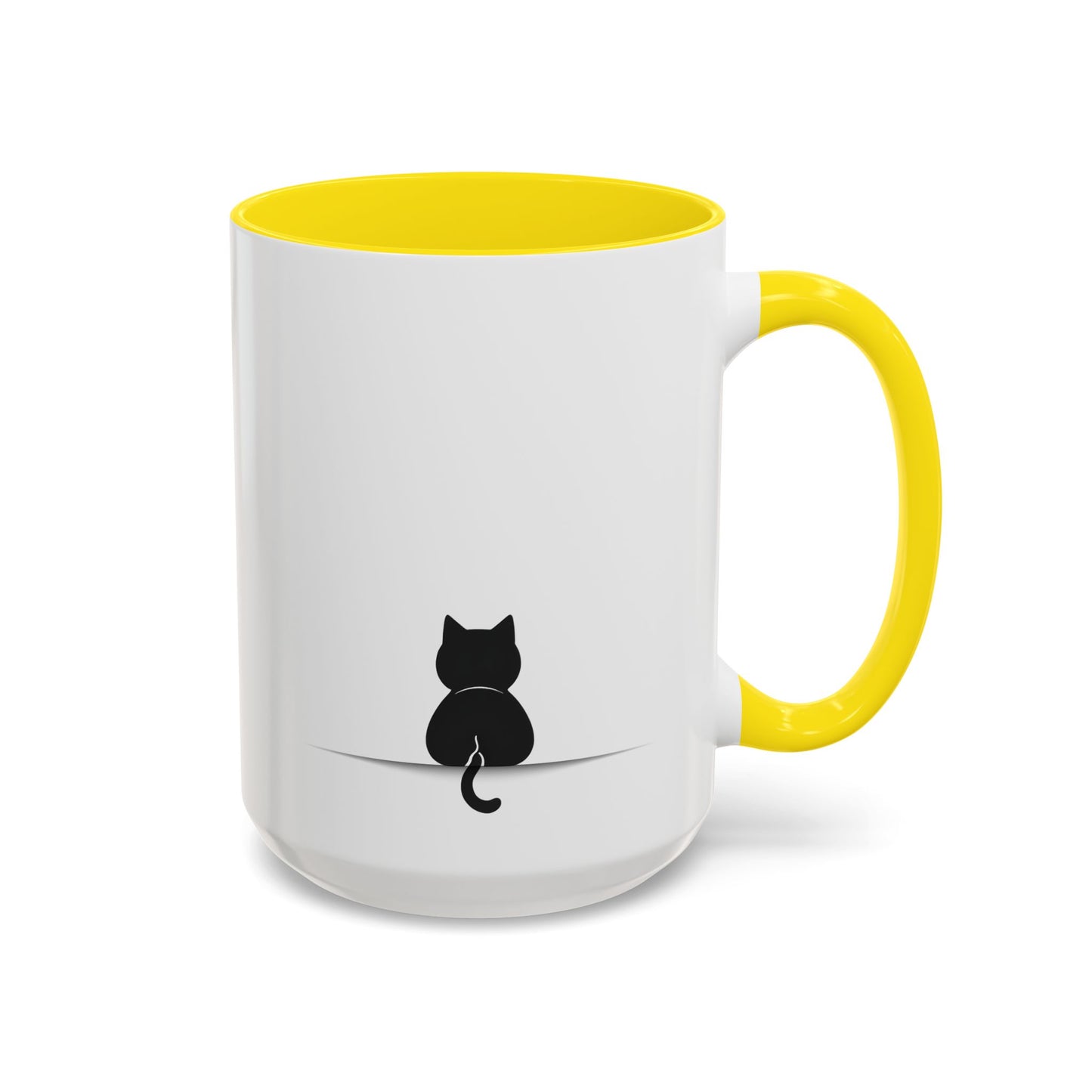 Minimalist Black Cat Mug | Cute Cat Lover Gift | Custom Made Pet Coffee Cup