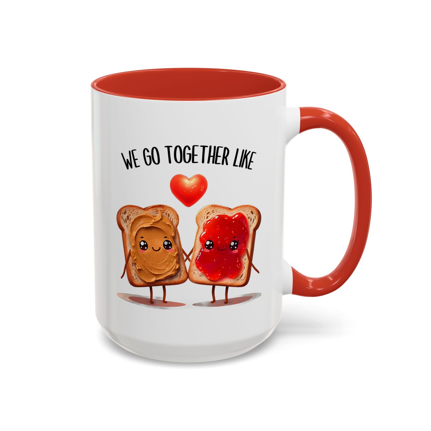 We Go Together Like Peanut Butter & Jelly Mug – Cute Couple Coffee Cup | Funny Valentine’s Gift for Him or Her