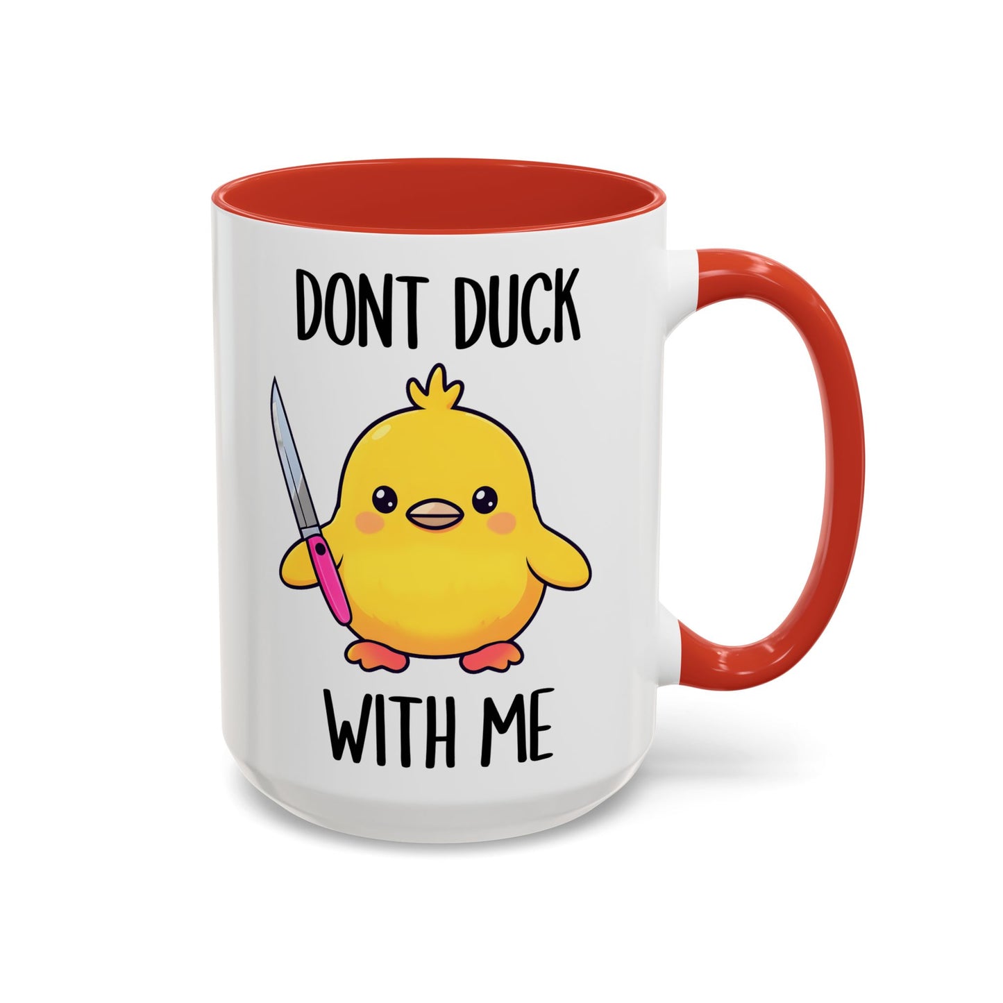 Don’t Duck With Me Mug – Funny Duck Mug | Cute Angry Coffee Cup Gift