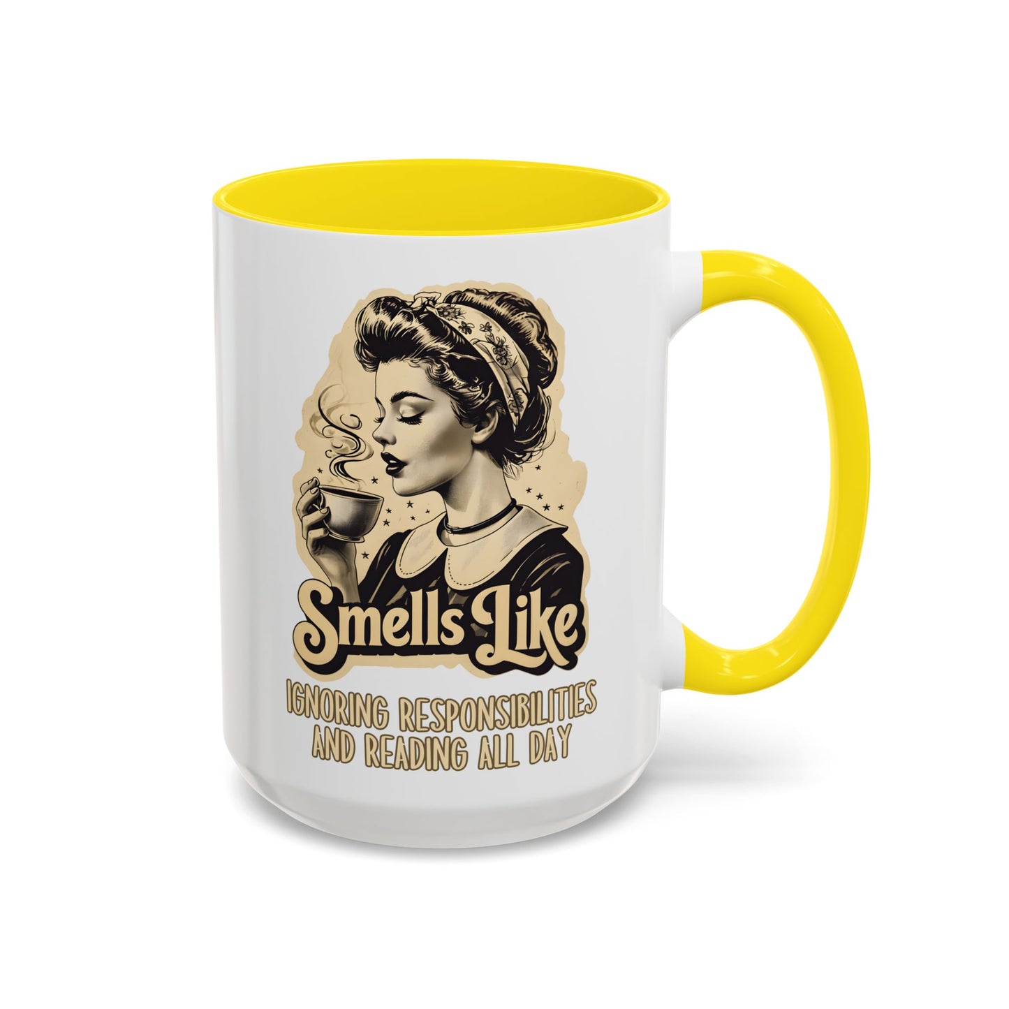 Smells Like Ignoring Responsibilities and Reading All Day Mug | Funny Book Lover Mug | Custom Made Coffee Cup