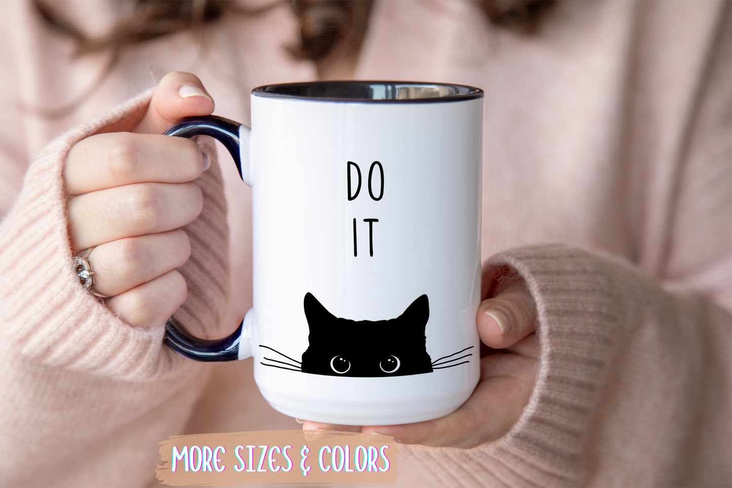 “Do It” Funny Cat Mug | Custom Made Coffee Cup for Cat Lovers & Pet Owners