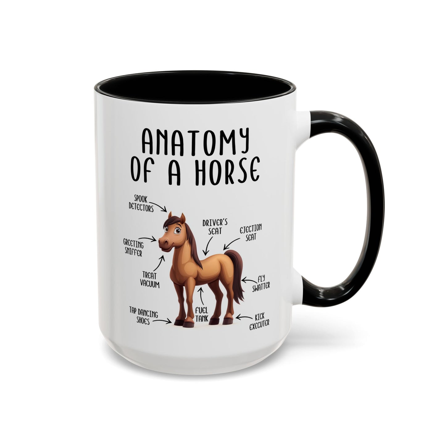 Anatomy of a Horse Mug | Funny Horse Lover Gift | Custom Made Equestrian Coffee Cup