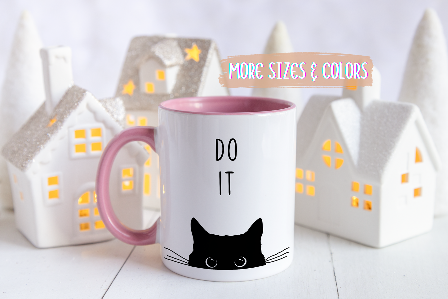 “Do It” Funny Cat Mug | Custom Made Coffee Cup for Cat Lovers & Pet Owners
