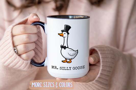 Mr. Silly Goose Funny Mug | Custom Made Coffee Cup for Animal Lovers & Friends
