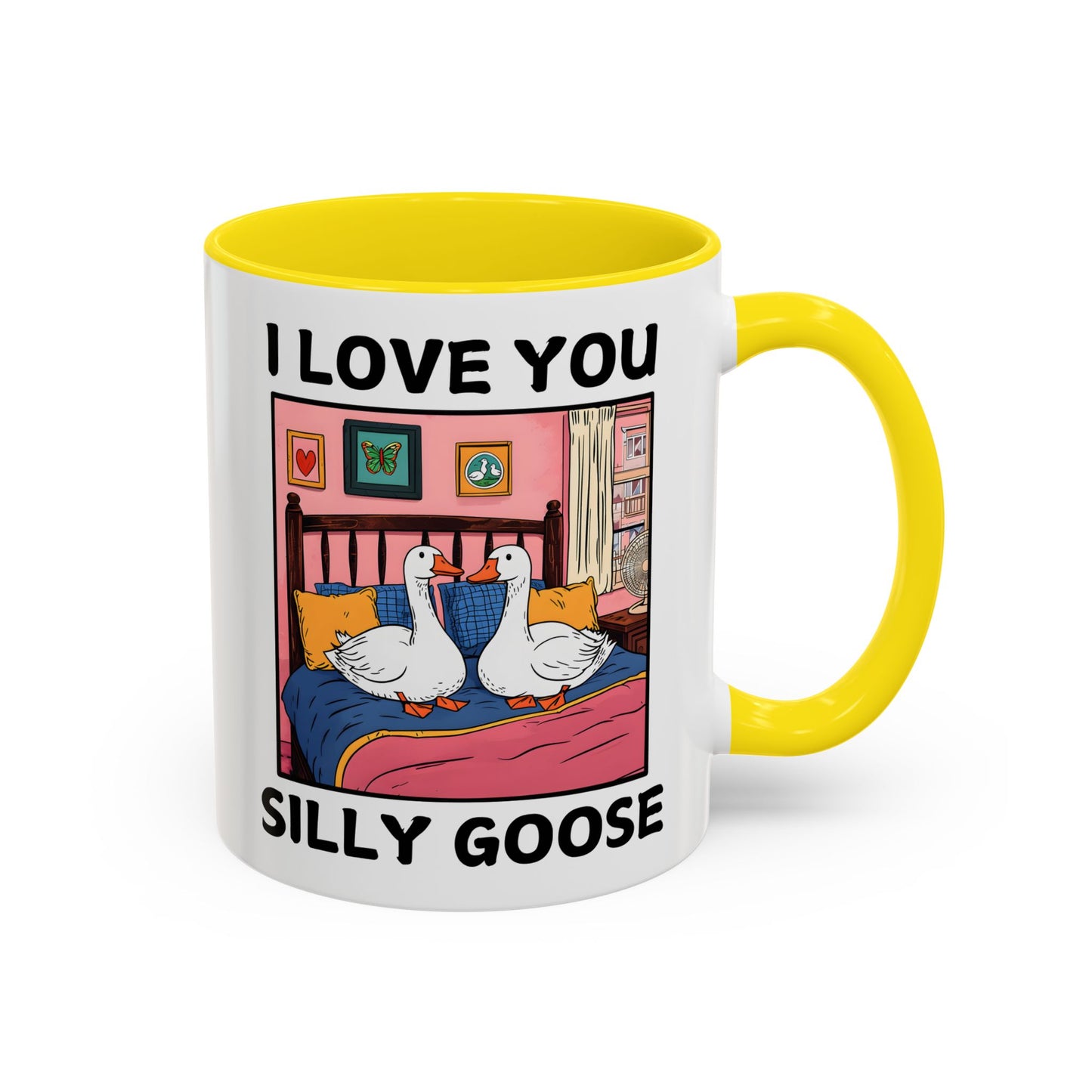 I Love You Silly Goose Mug – Cute Funny Couples Mug | Romantic Gift for Boyfriend, Girlfriend, Husband, or Wife
