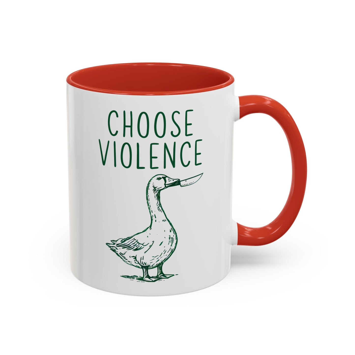 Choose Violence Mug | Funny Goose Meme Coffee Cup | Custom Made Sarcastic Gift
