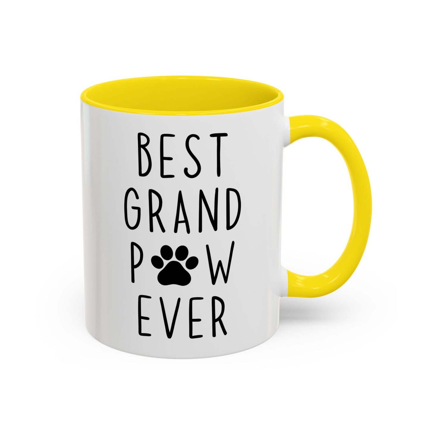 Best Grand Paw Ever Mug | Funny Pet Lover Gift | Custom Made Dog Grandpa Coffee Cup