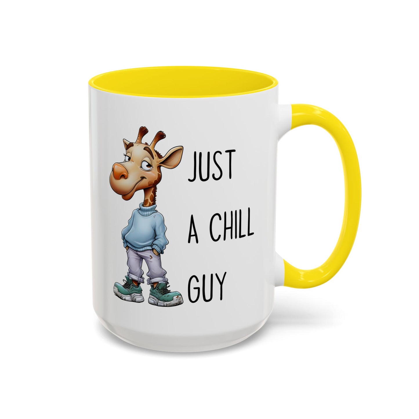 Just a Chill Guy Giraffe Mug | Funny Animal Coffee Cup | Custom Made Gift for Giraffe Lovers