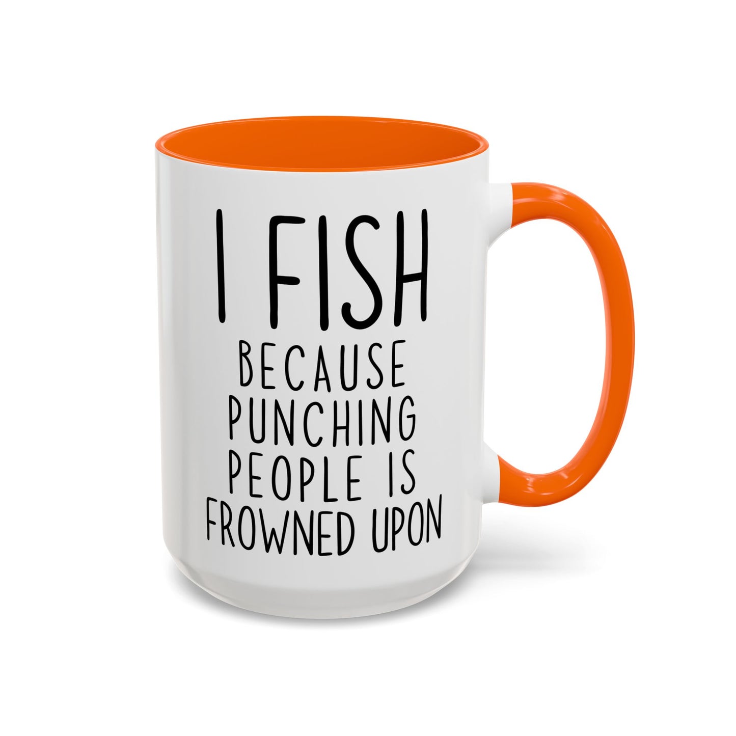 I Fish Because People Stress Me Out Funny Mug | Fishing Lover Cup | Custom Made Gift for Anglers