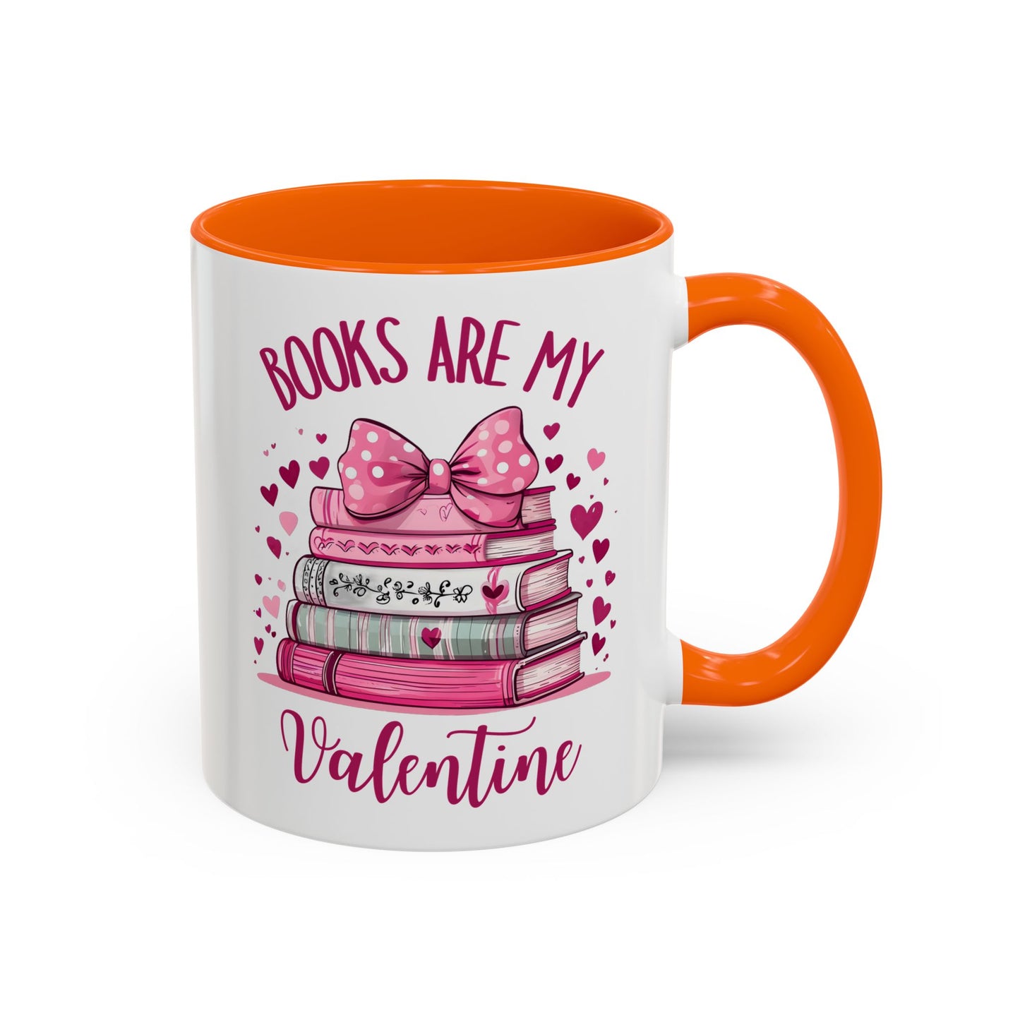 Books Are My Valentine Mug – Cute Book Lover Coffee Cup | Valentine’s Day Gift for Readers, Writers & Bibliophiles