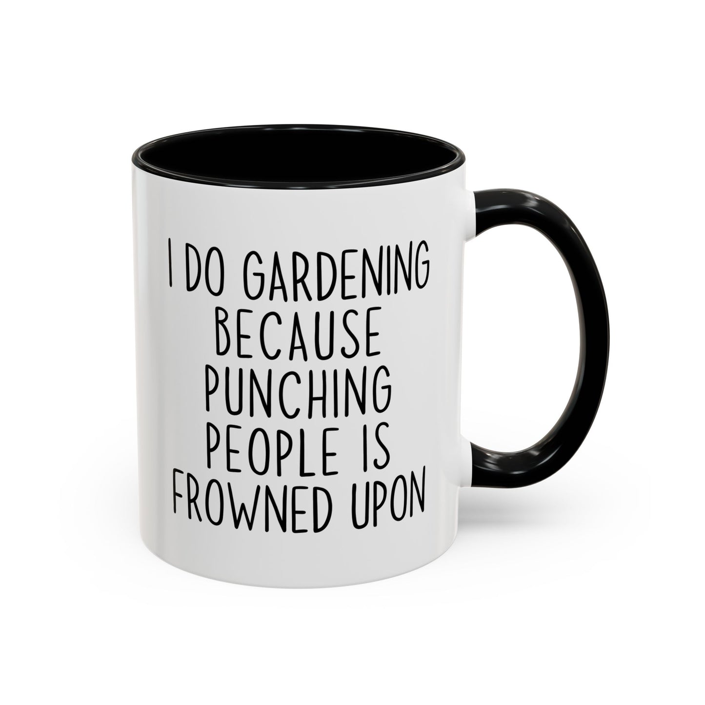 I Garden Because People Stress Me Out Funny Mug | Gardening Humor Cup | Custom Made Gift for Gardeners