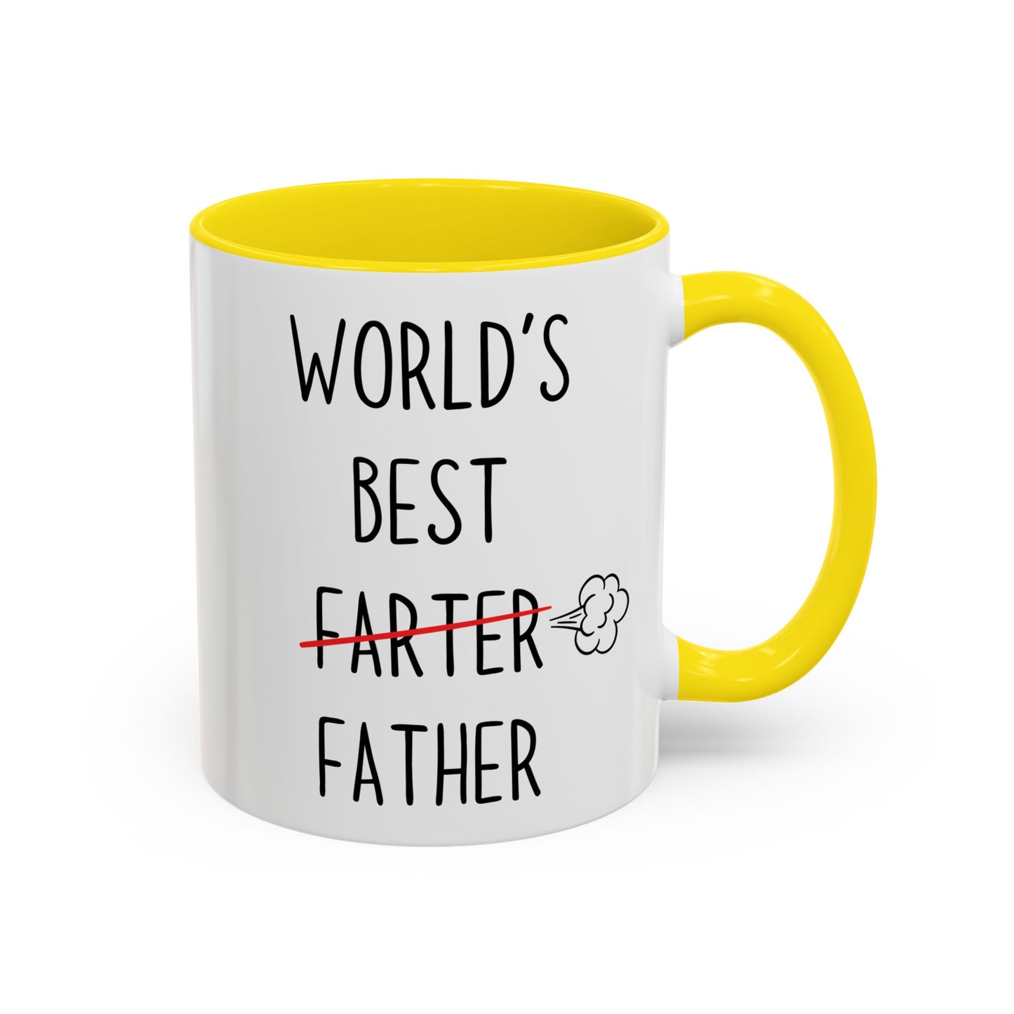Funny Dad Mug – “World’s Best Farter Father” | Hilarious Father’s Day Coffee Cup Gift from Son or Daughter