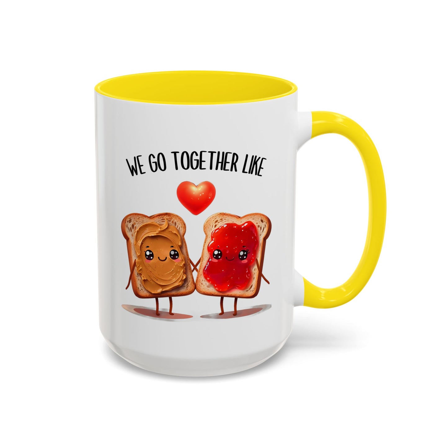 We Go Together Like Peanut Butter & Jelly Mug – Cute Couple Coffee Cup | Funny Valentine’s Gift for Him or Her